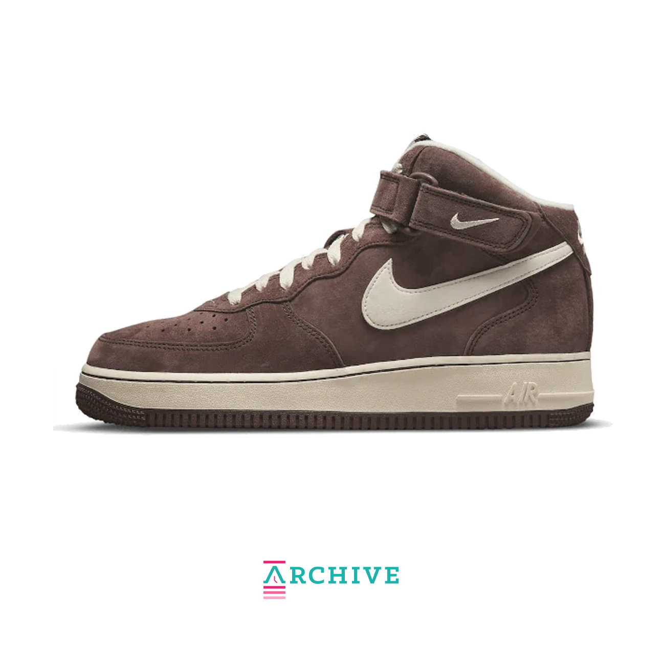 Nike Air Force 1 Mid 'Chokolade' - Størrelse 44.5 (ARKIV)