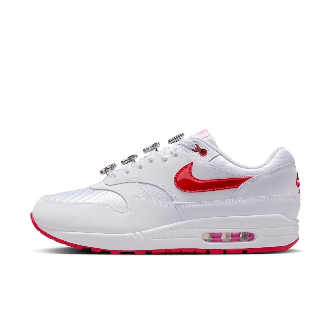 Nike Air Max 1 Valentine’s Day White (US Exclusive) – Limited Edition Retro Sneakers, Romantic Themed Lifestyle Shoes, Iconic Streetwear Trainers