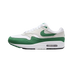 Nike Air Max 1 87 Wmns Malachite sneaker with white mesh upper and green accents available the attic