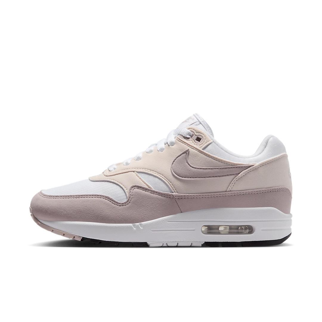 Nike Air Max 1 'Platinum Violet' (Women's) – stylish women's sneakers featuring a striking violet and platinum colourway, iconic Air Max cushioning, and premium materials, perfect for casual and streetwear looks.
