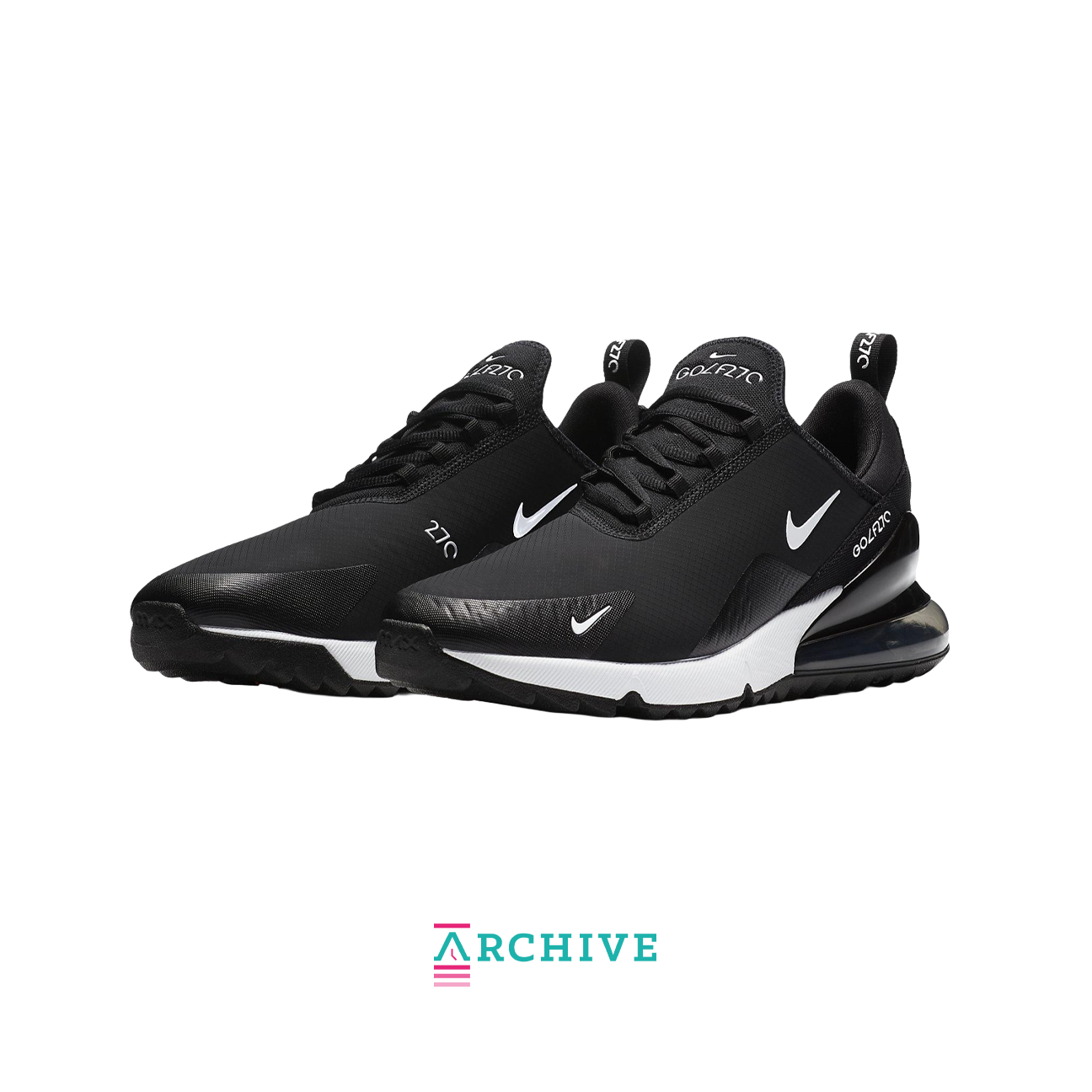 Nike Air Max 270 Golf 'Black White' - Size 44.5 (ARCHIVE)