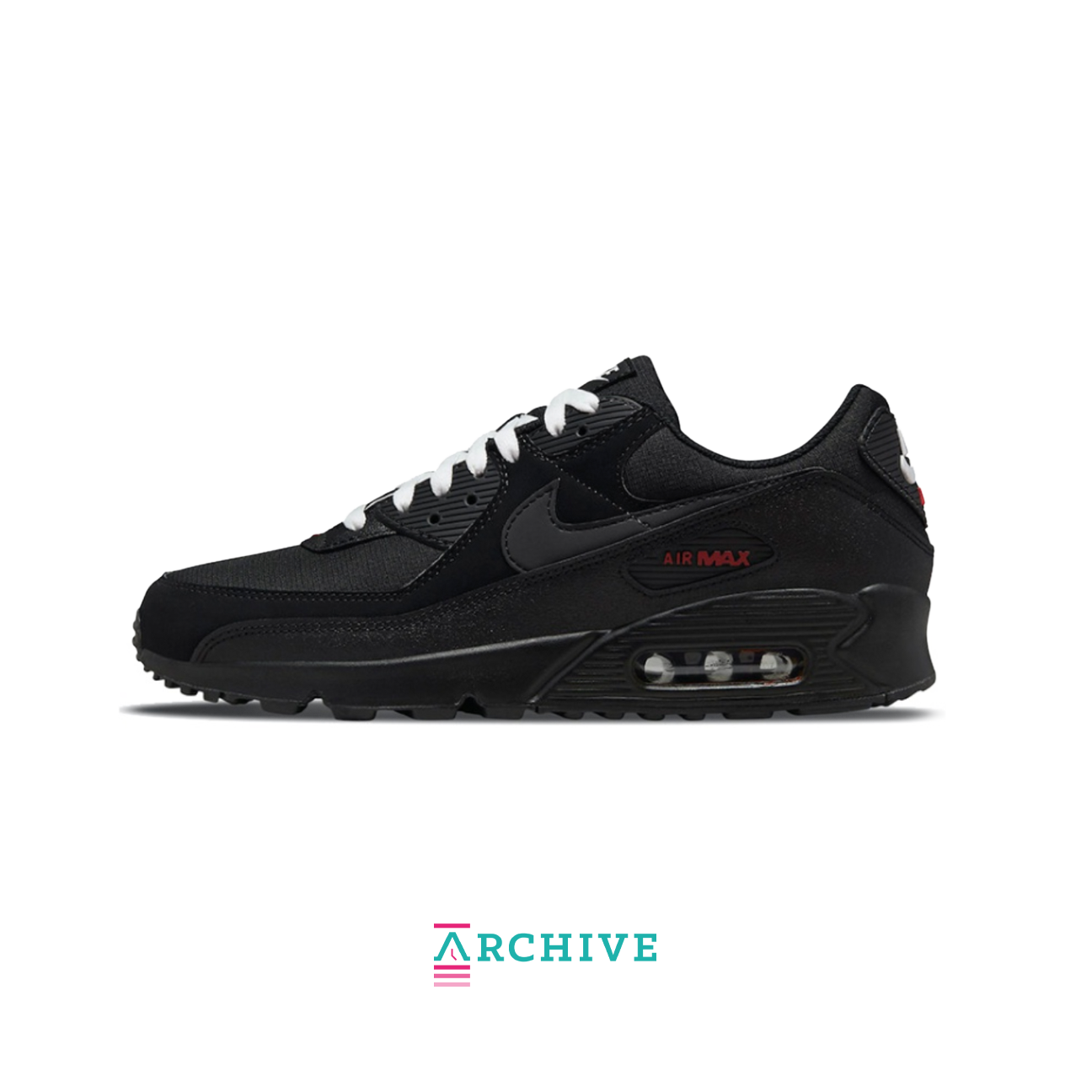 Nike Air Max 90 'Black/Sports Red' - Size 46 (ARCHIVE)