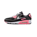 Nike Air Max 90 Black Sunset Pulse sneaker with black upper and vibrant Sunset Pulse accents available at The Attic