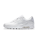 Nike Air Max 90 Leather Triple White – Classic Retro Running Sneakers, Premium All-White Lifestyle Shoes, Iconic Streetwear Trainers