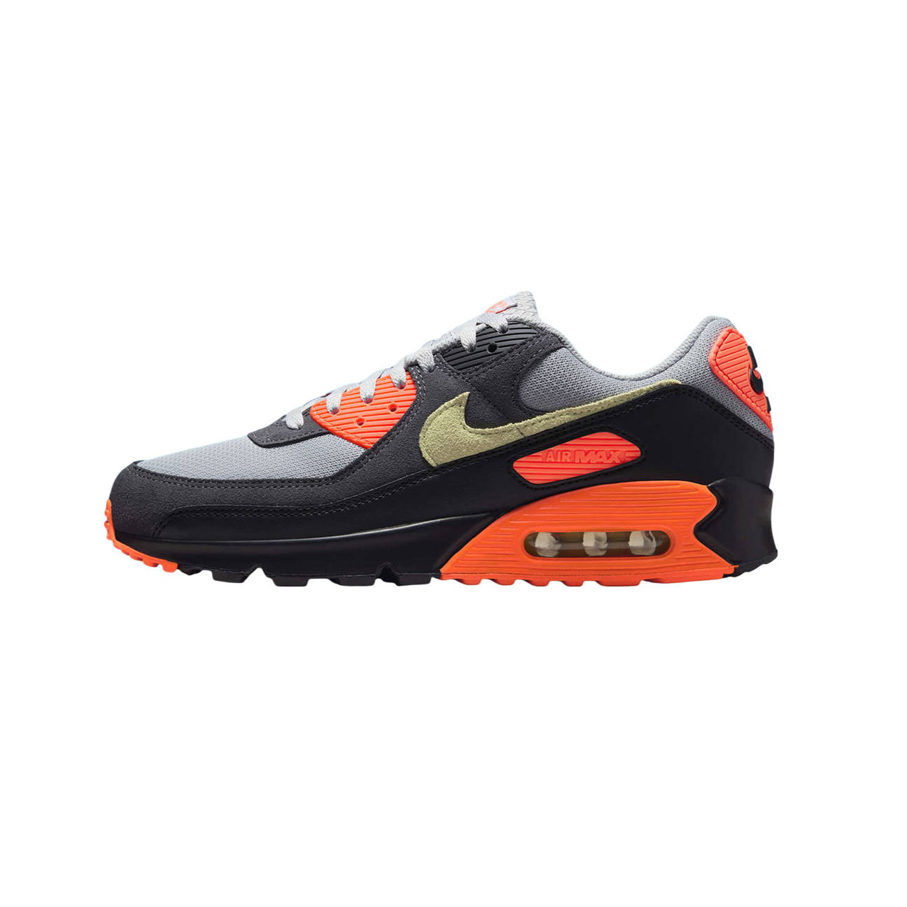 Nike Air Max 90 'Light Smoke Grey Hyper Crimson Limelight'