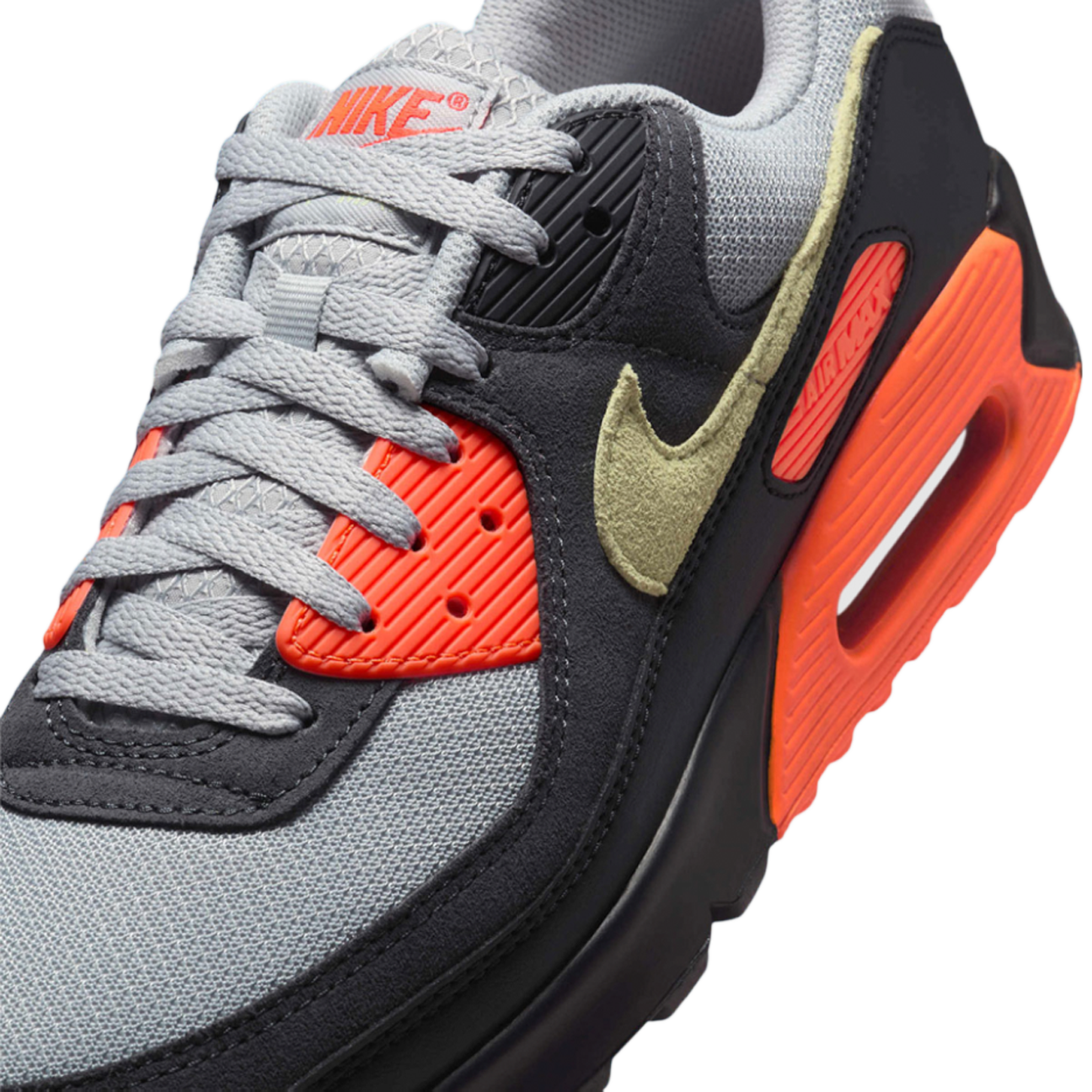 Nike Air Max 90 'Light Smoke Grey Hyper Crimson Limelight'