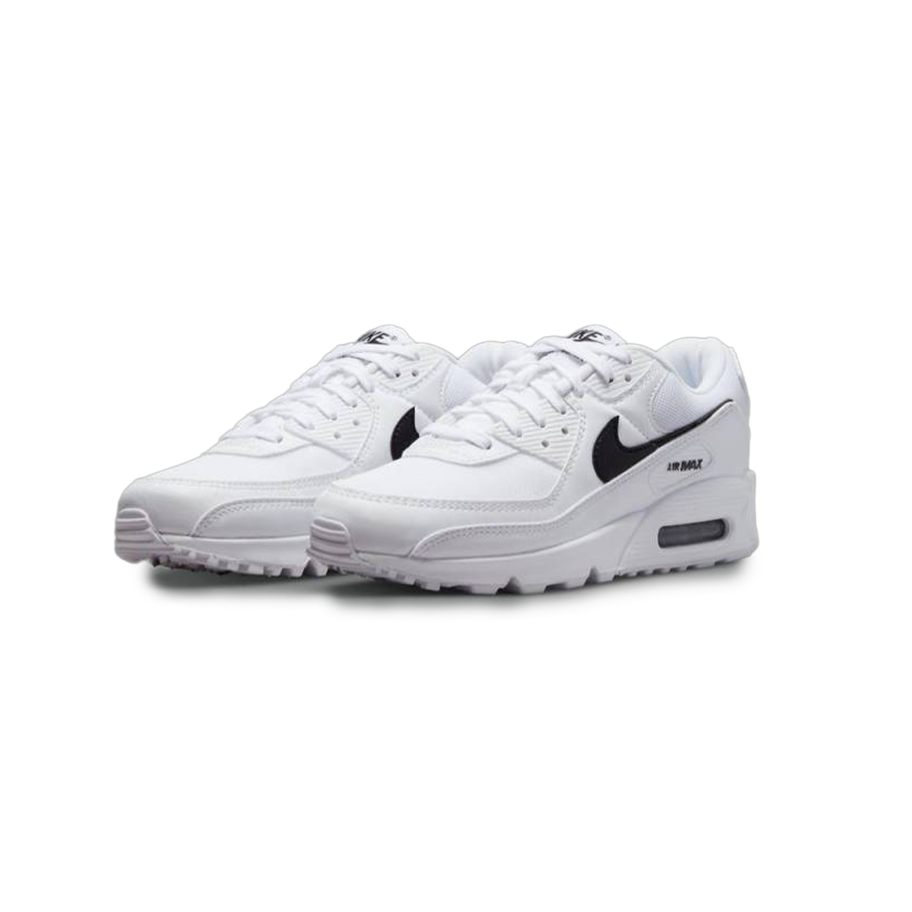 Nike Air Max 90 Next Nature White Black Women sneaker with sustainable materials classic white black design available at The Attic