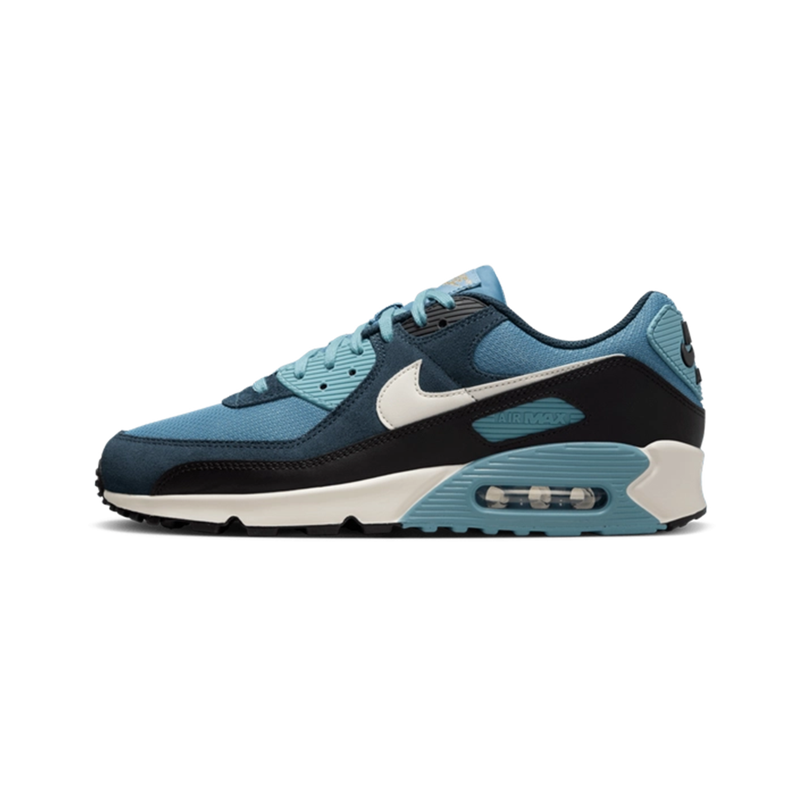 Nike Air Max 90 Premium 'Armory Navy' features suede and leather layers in deep navy tones. A premium twist on the classic silhouette for a clean, everyday streetwear fit.
