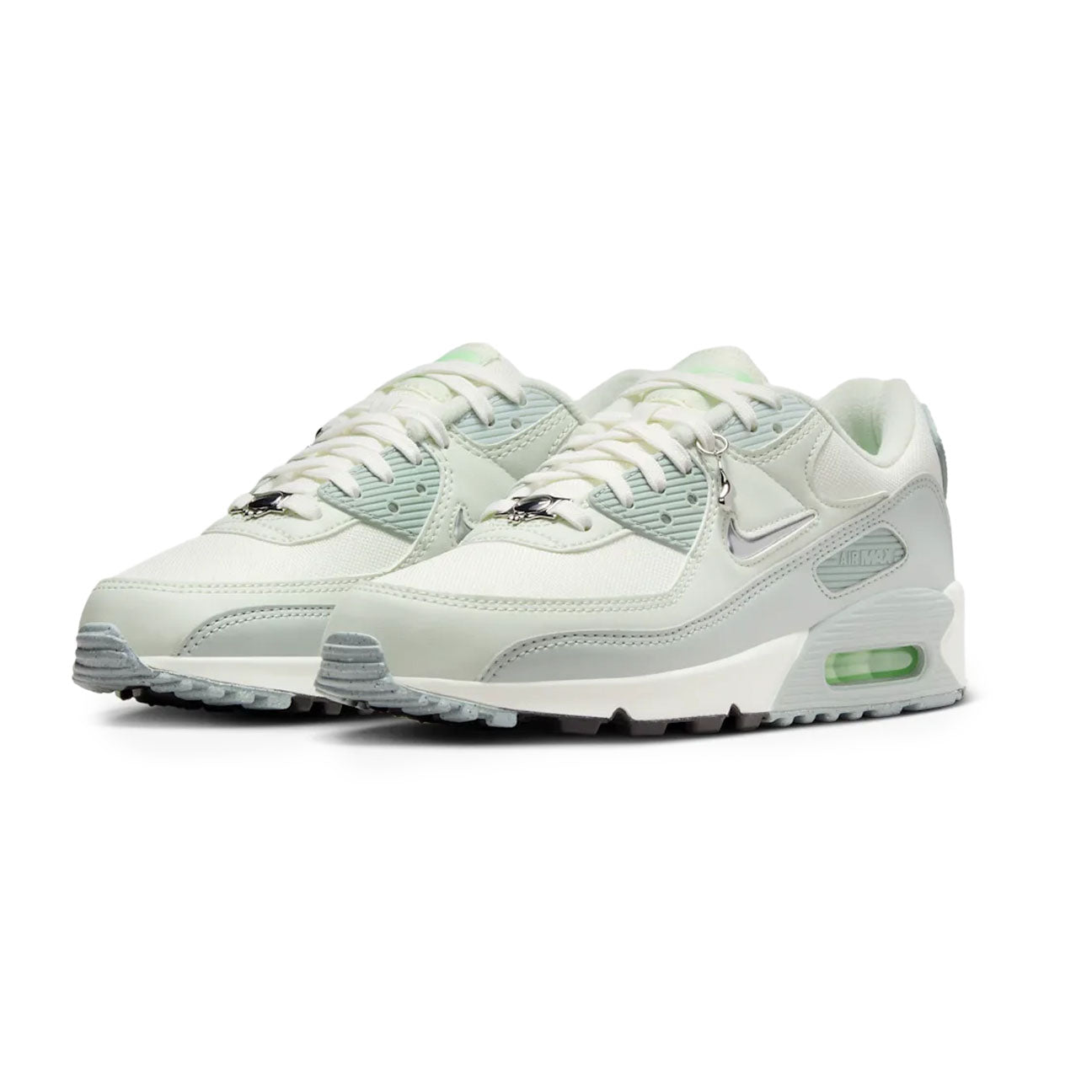 Nike Air Max 90 SE Molten Metal womens sneaker with leather upper metallic details and visible Air cushioning