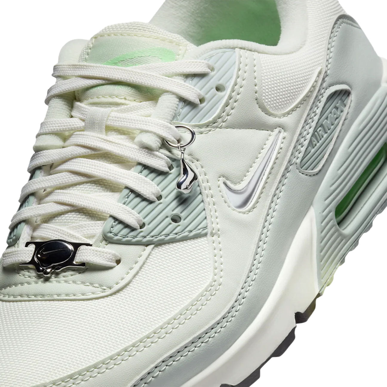 Nike Air Max 90 SE Molten Metal womens sneaker with leather upper metallic details and visible Air cushioning