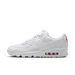 Nike Air Max 90 White & Light Crimson – Retro Running Sneakers, Premium Leather Lifestyle Shoes, Iconic Streetwear Trainers