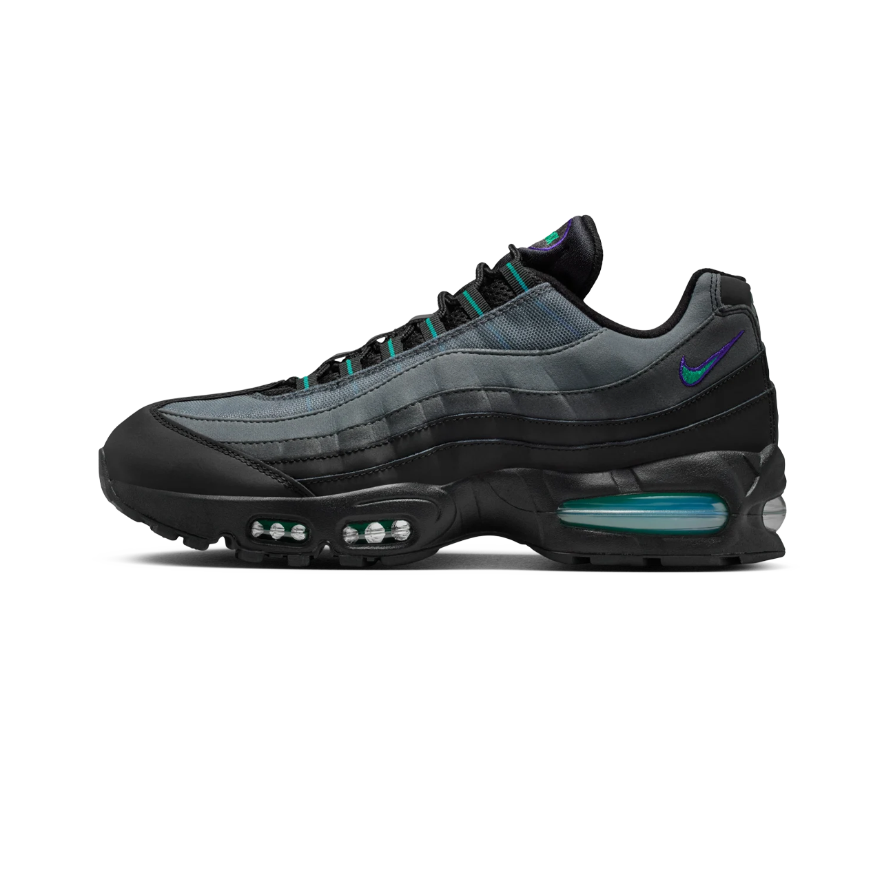 Nike Air Max 95 Big Bubble 'Black Grape' sneaker side view