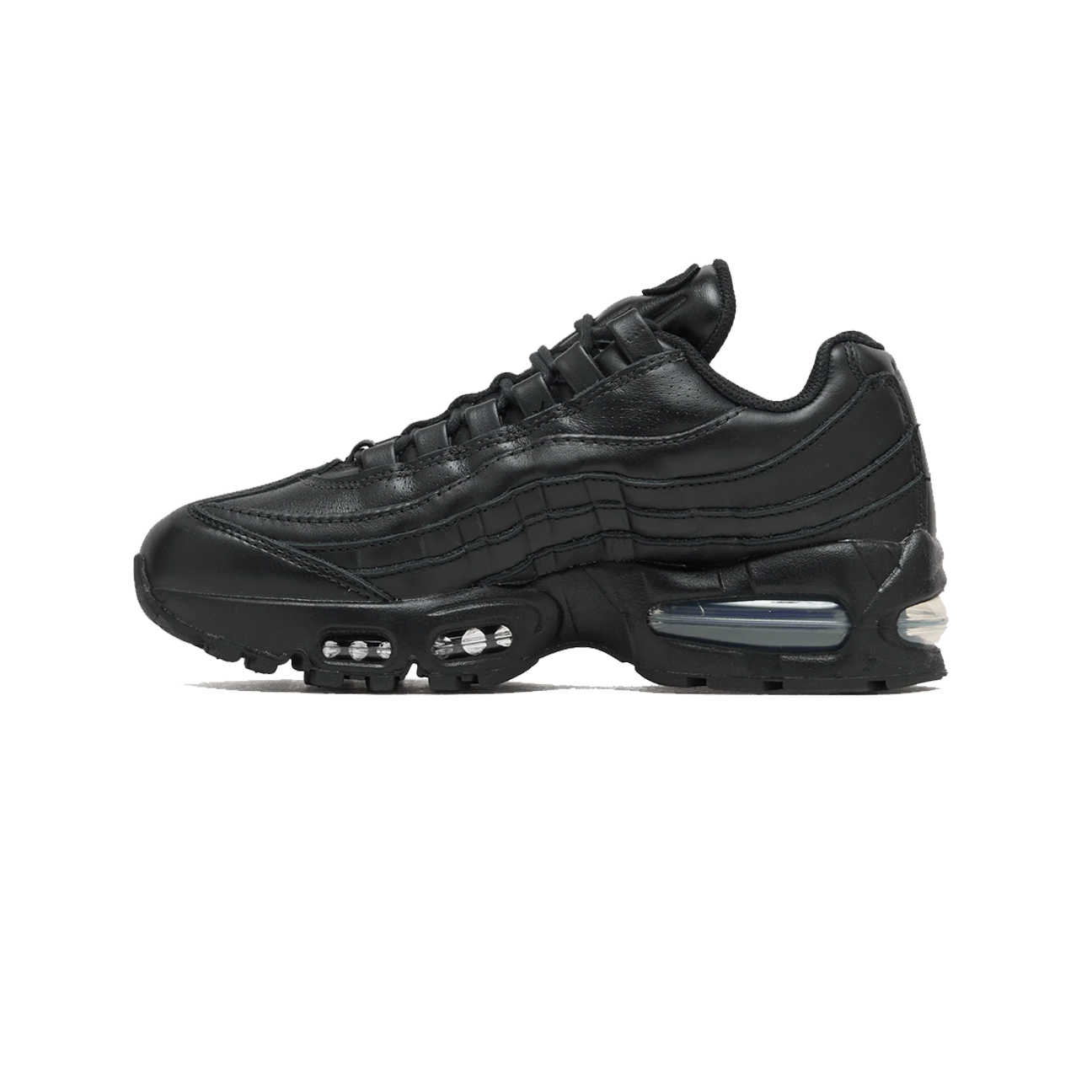 Nike Air Max 95 Big Bubble 'Black Leather' sneaker side view