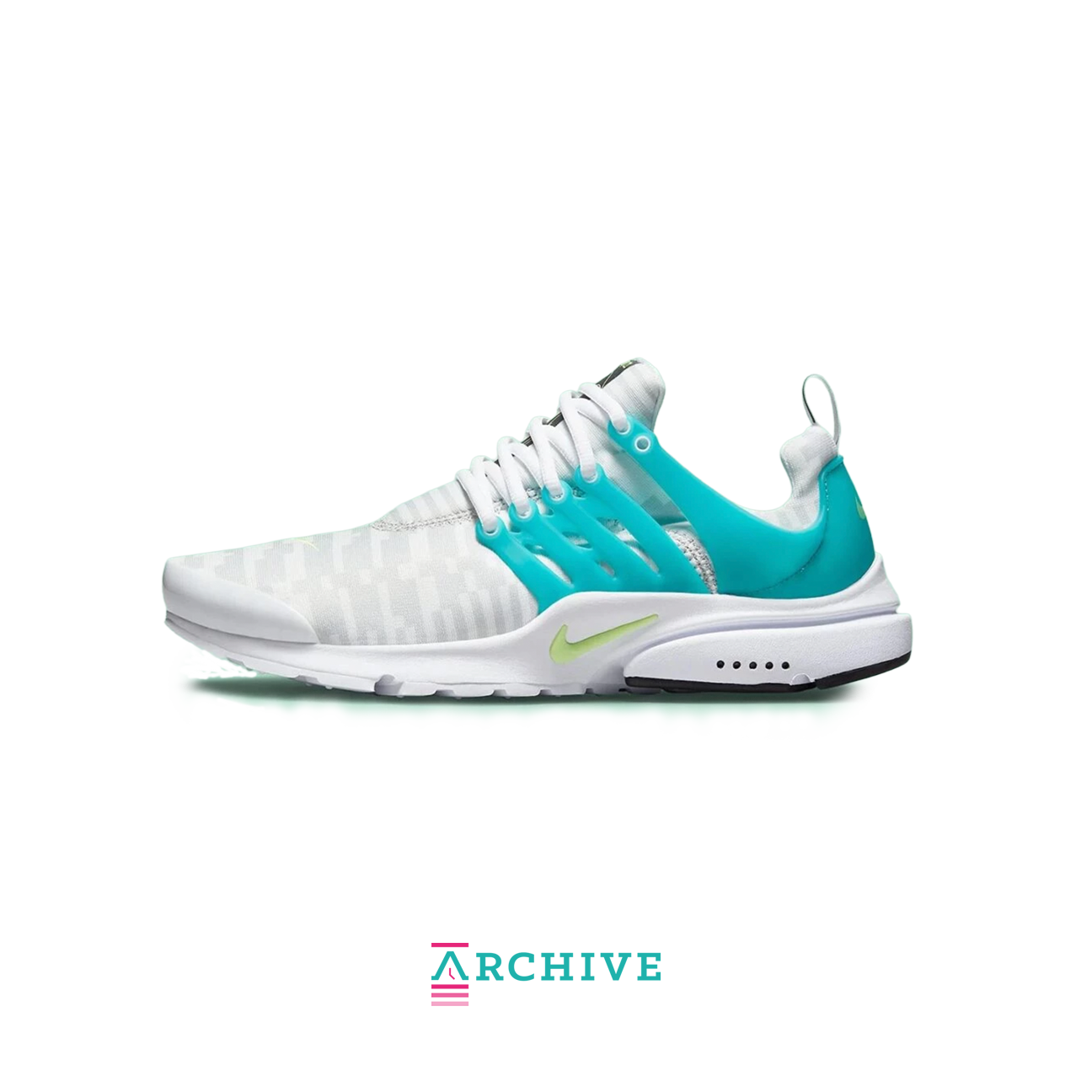 Nike Air Presto Lime Glow sneaker with lightweight mesh upper and glowing line details on the midsole