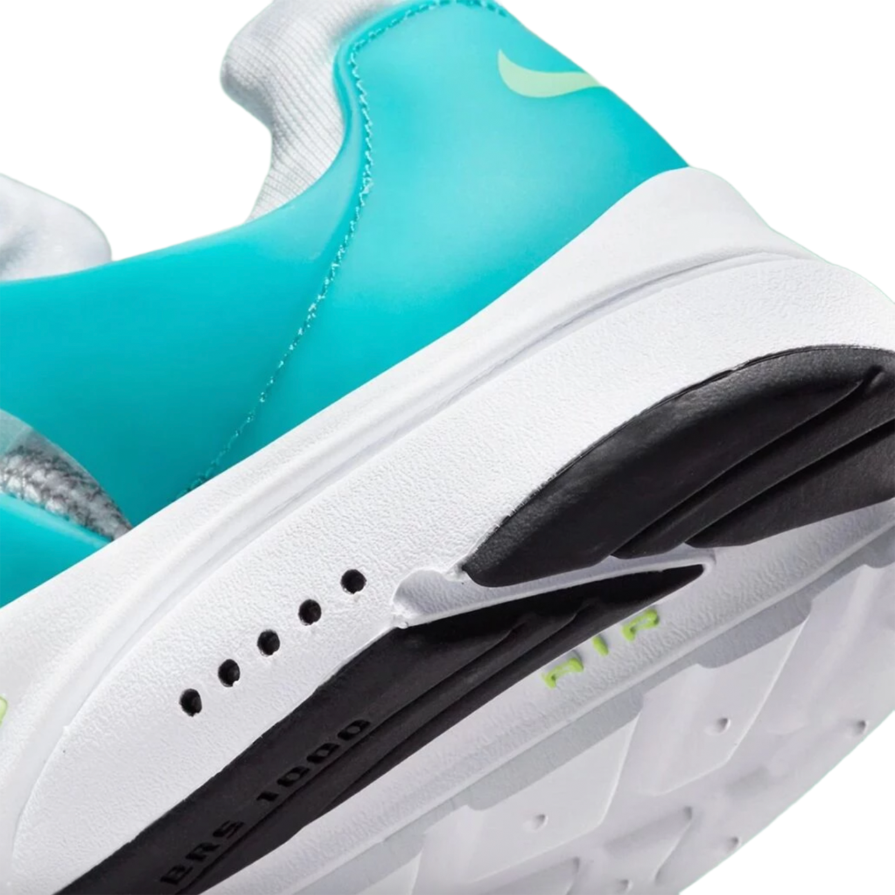 Nike Air Presto Lime Glow sneaker with lightweight mesh upper and glowing line details on the midsole
