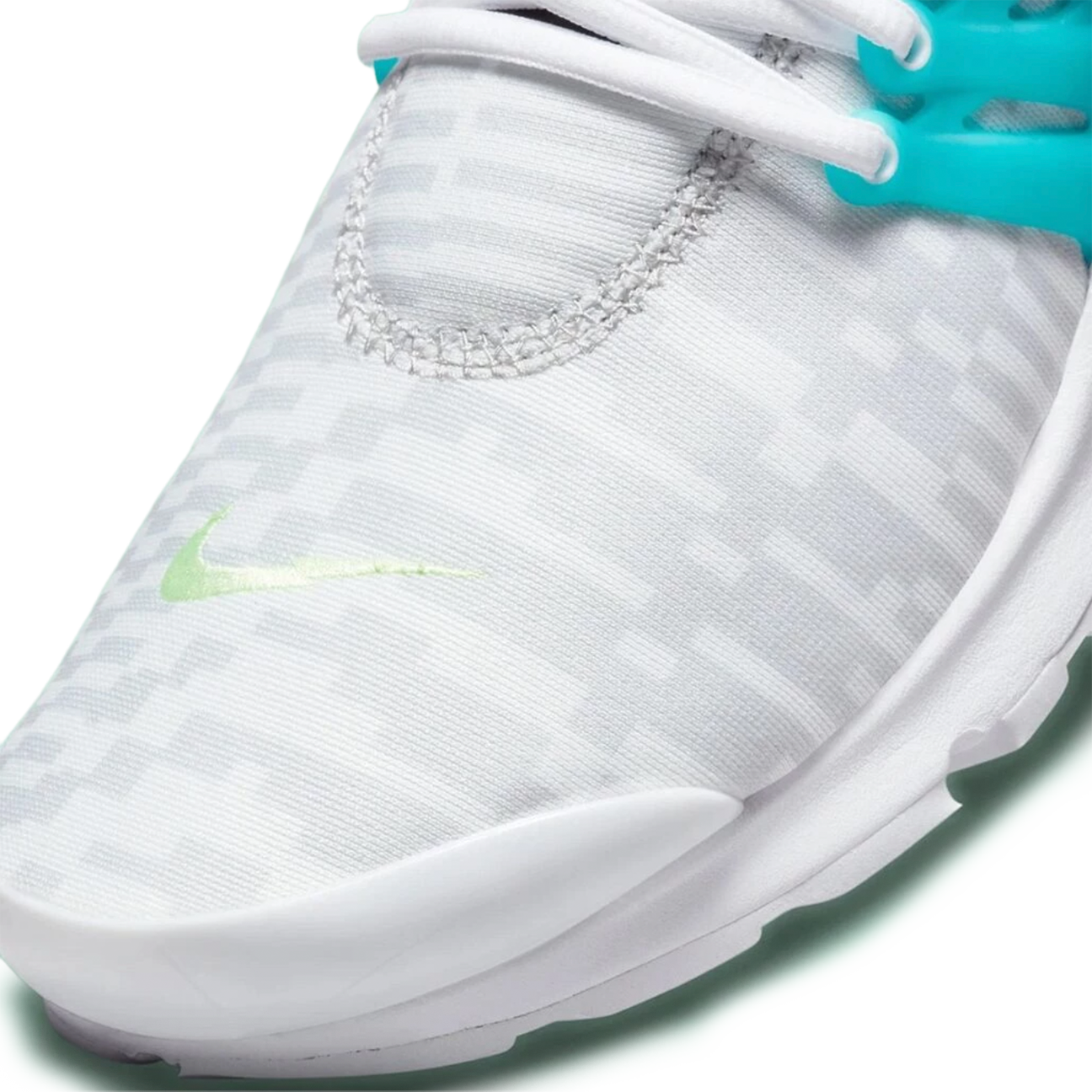 Nike Air Presto Lime Glow sneaker with lightweight mesh upper and glowing line details on the midsole