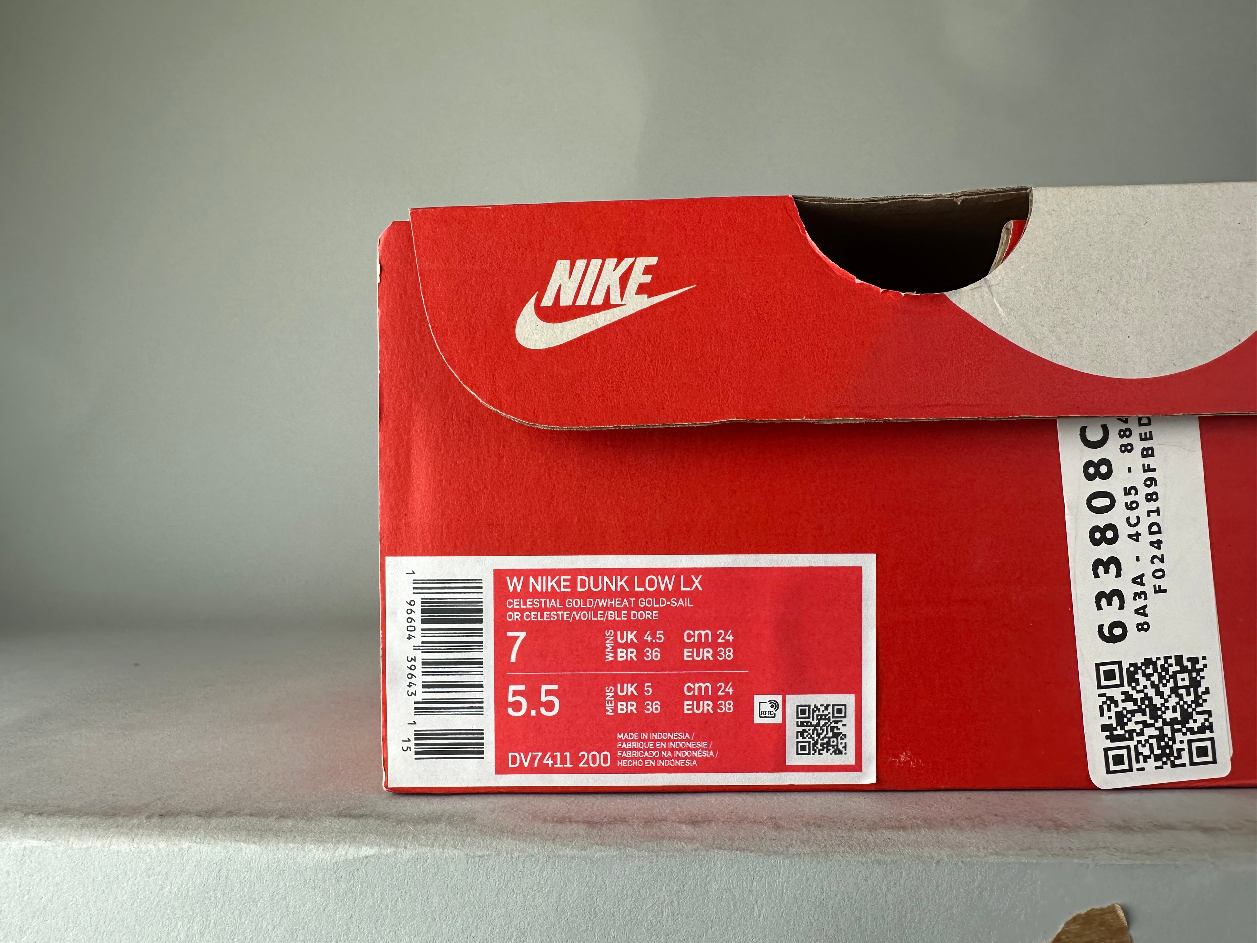 Nike Dunk Low LX 'Gold Suede' (W) - Size 38 (ARCHIVE)