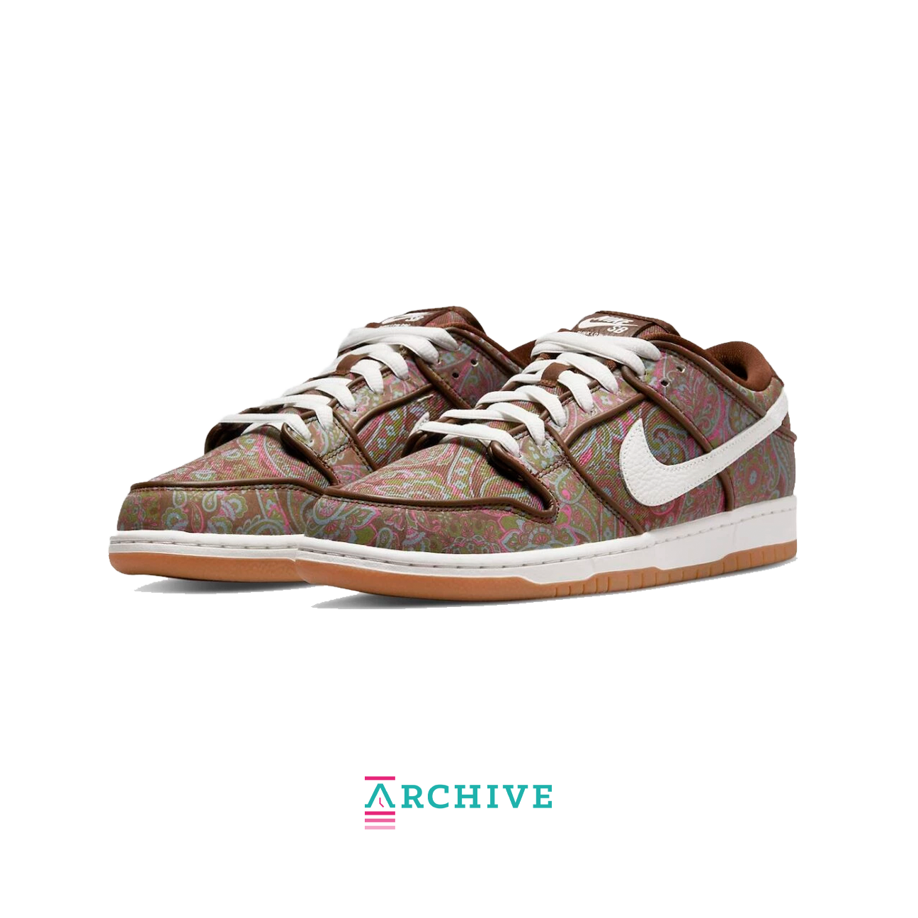 Nike SB Dunk Low Pro 'Praisley Brown' - Størrelse 37.5 (ARKIV)