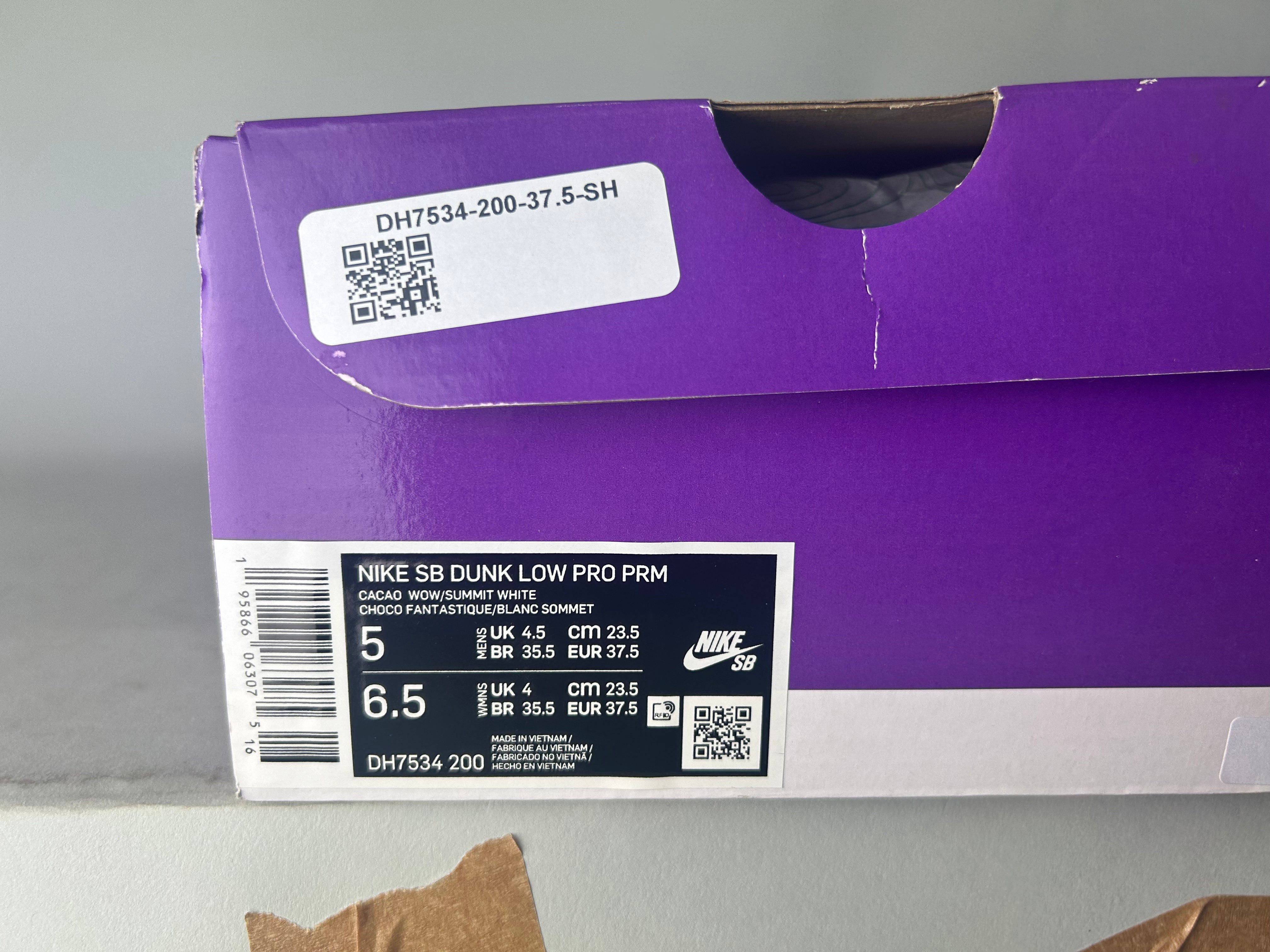 Nike SB Dunk Low Pro 'Praisley Brown' - Størrelse 37.5 (ARKIV)