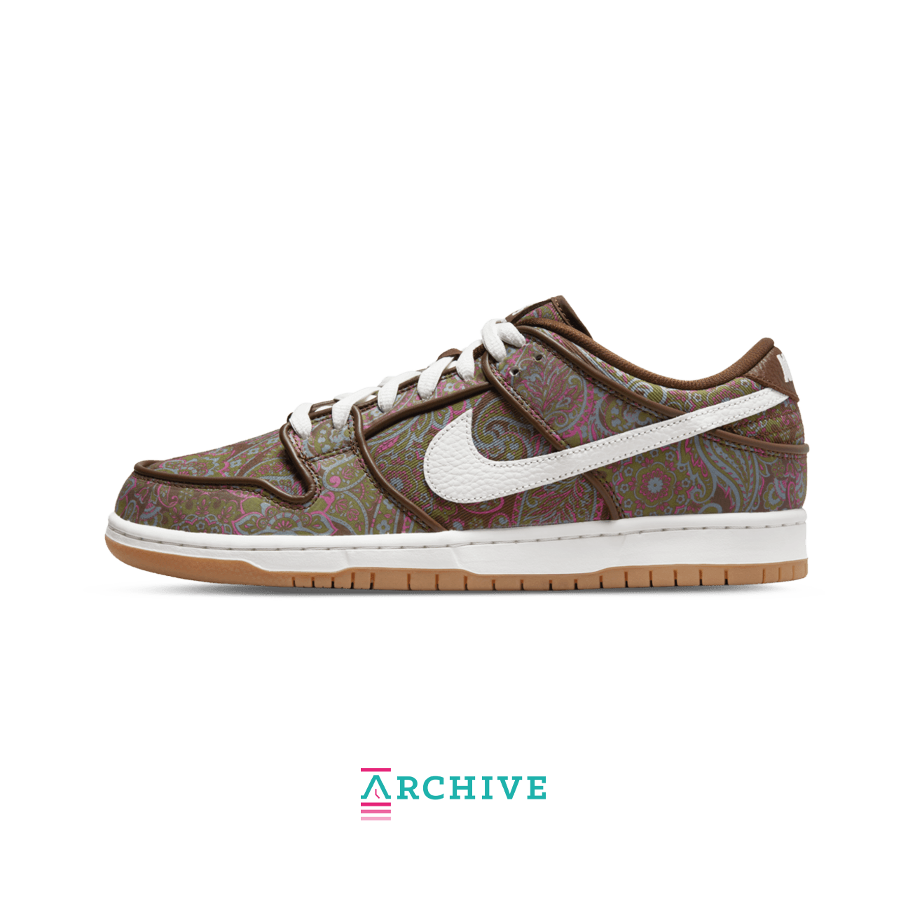 Nike SB Dunk Low Pro 'Praisley Brown' - Størrelse 37.5 (ARKIV)