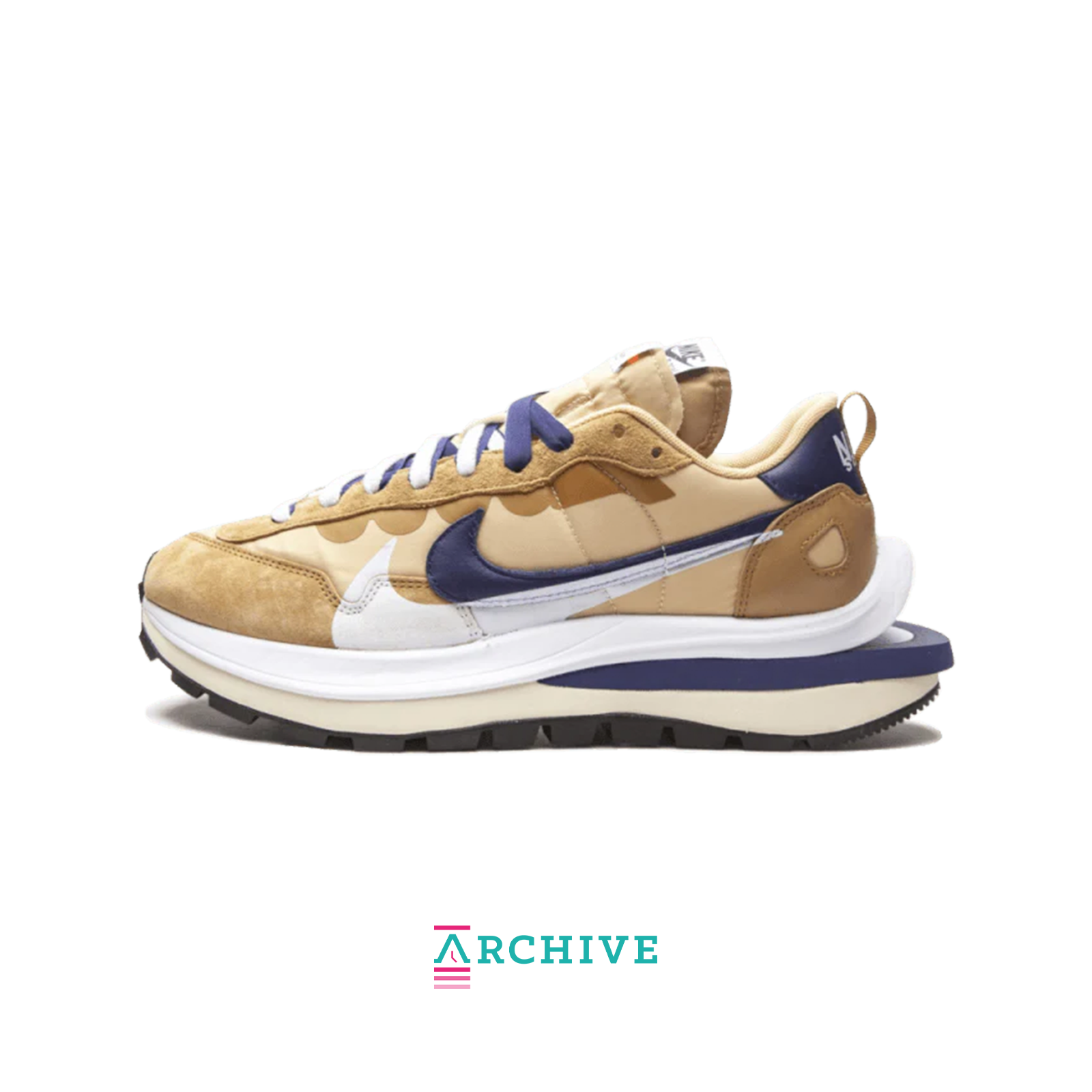 Nike Vaporwaffle Sacai Sesame Blue Void - Size 41 (ARCHIVE)-8767375802698-The Attic