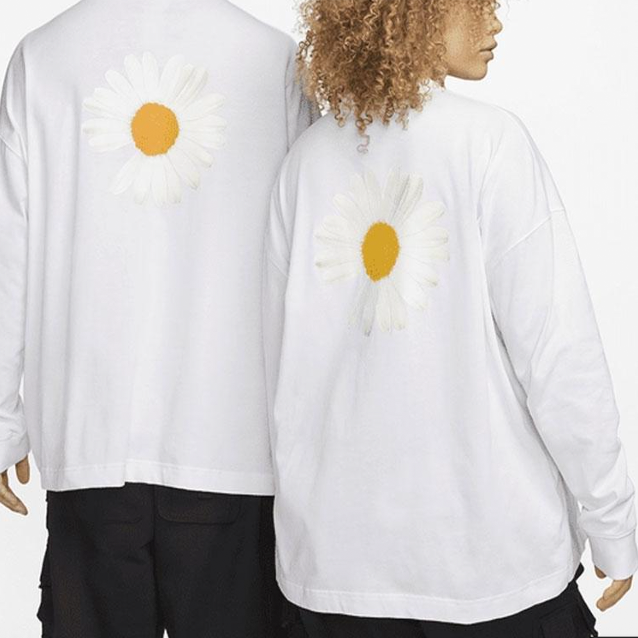 Nike x Peaceminusone G Dragon long sleeve T shirt with white cotton base artistic graphics and cultural streetwear design available at The Attic