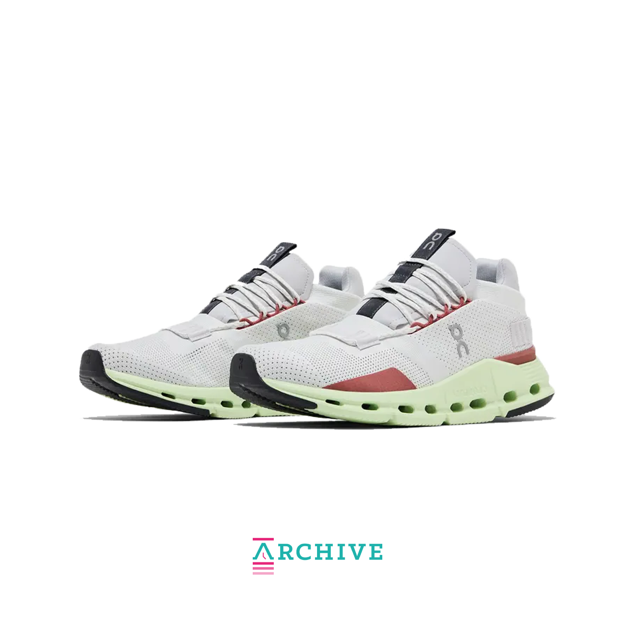 ON Cloudnova 'White Limelight (W)' - Size 38 (ARCHIVE)