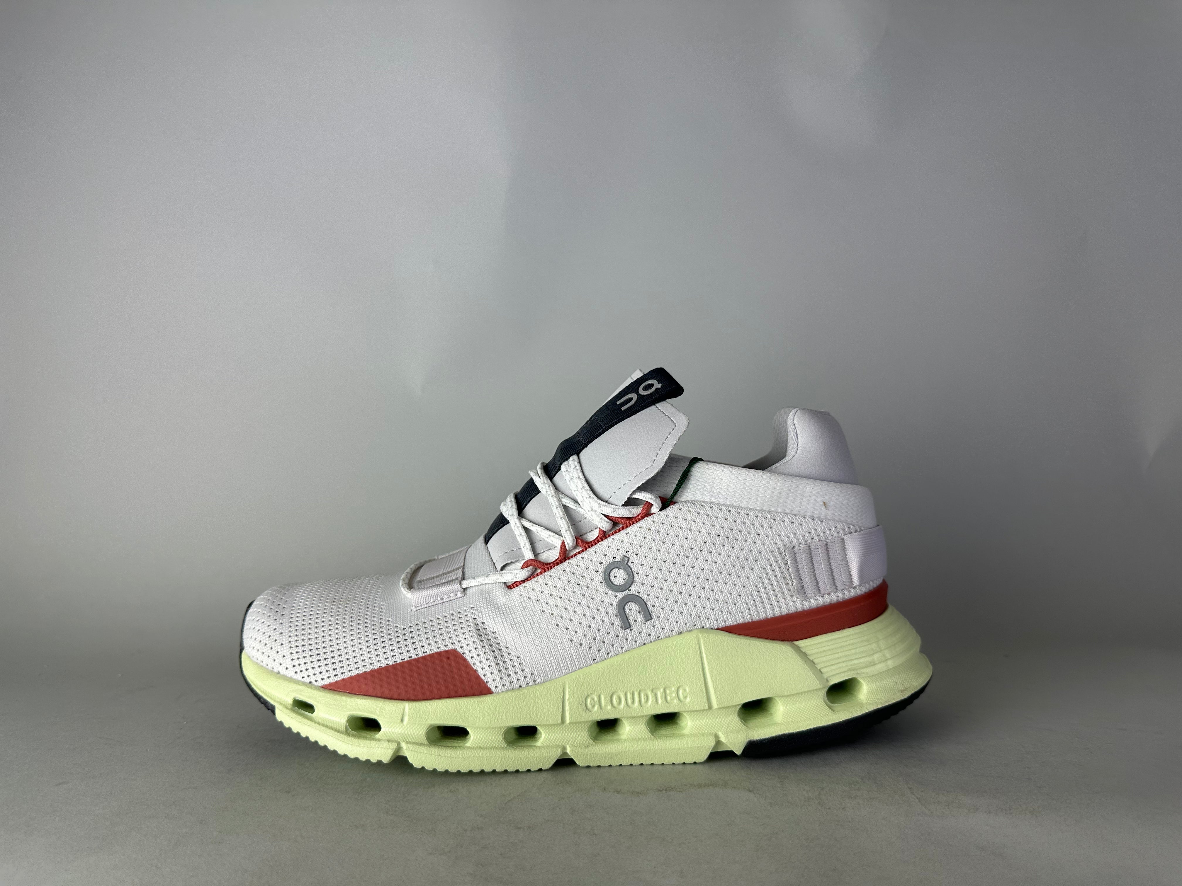 ON Cloudnova 'White Limelight (W)' - Size 38 (ARCHIVE)