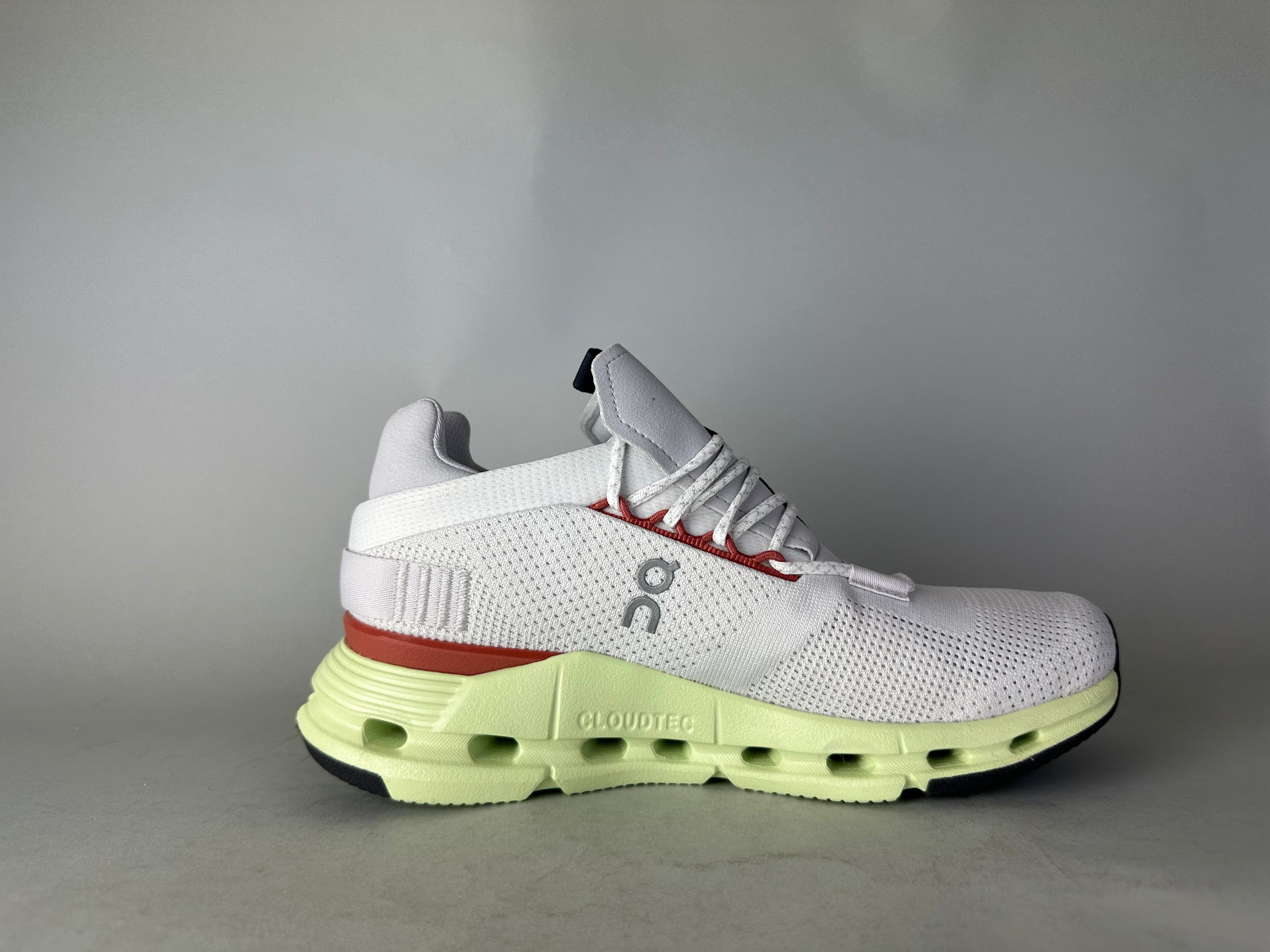 ON Cloudnova 'White Limelight (W)' - Size 38 (ARCHIVE)
