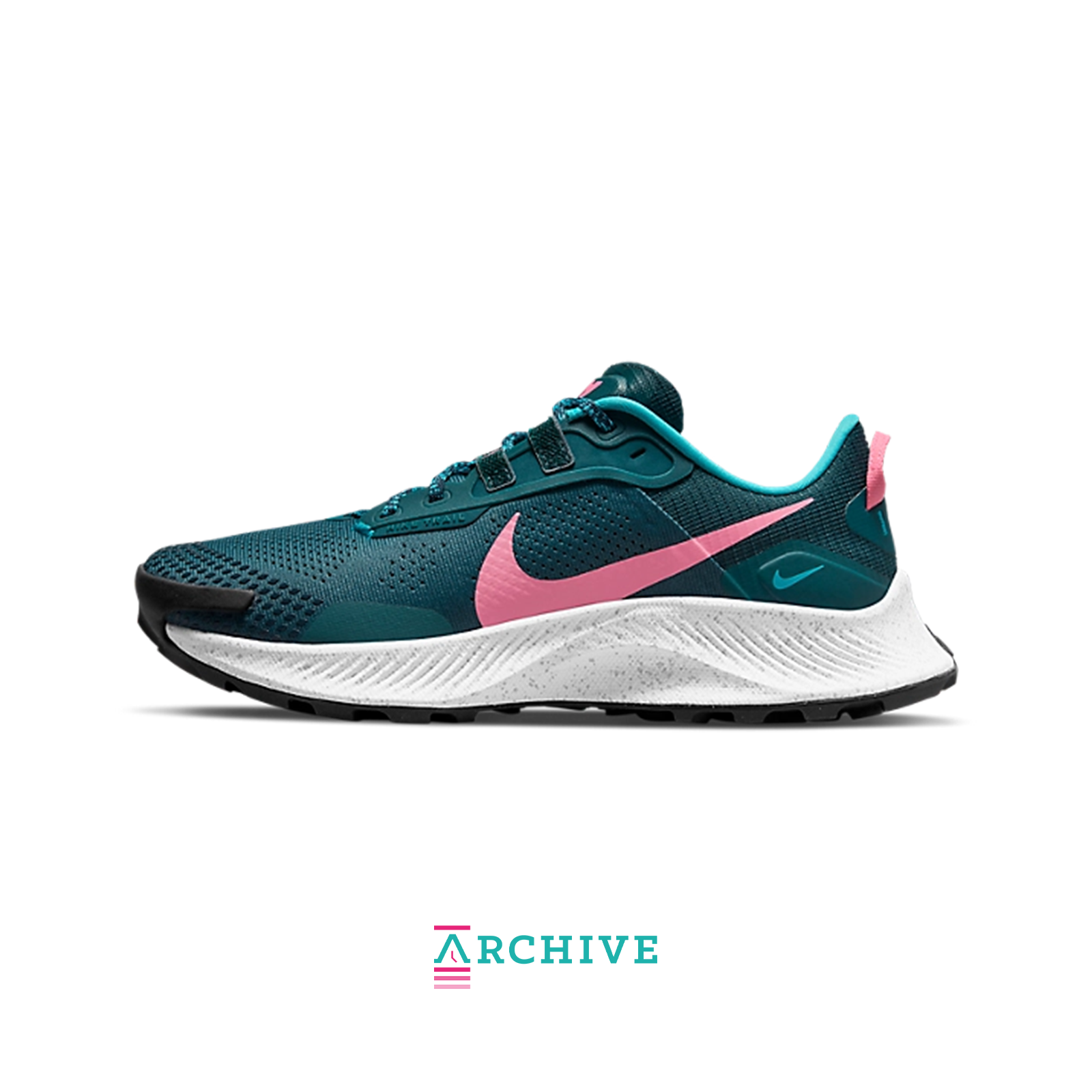 Pegasus Trail 3 Dark 'Teal Green Pink Glow' - Size 36.5 (ARCHIVE)-9376659964234-The Attic