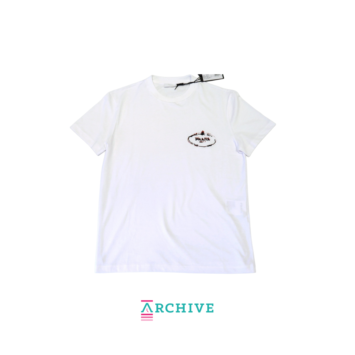 トップス 00s archive prada long t-shirts Prada T Shirt Pullover White - Size XS (ARCHIVE) – The Attic