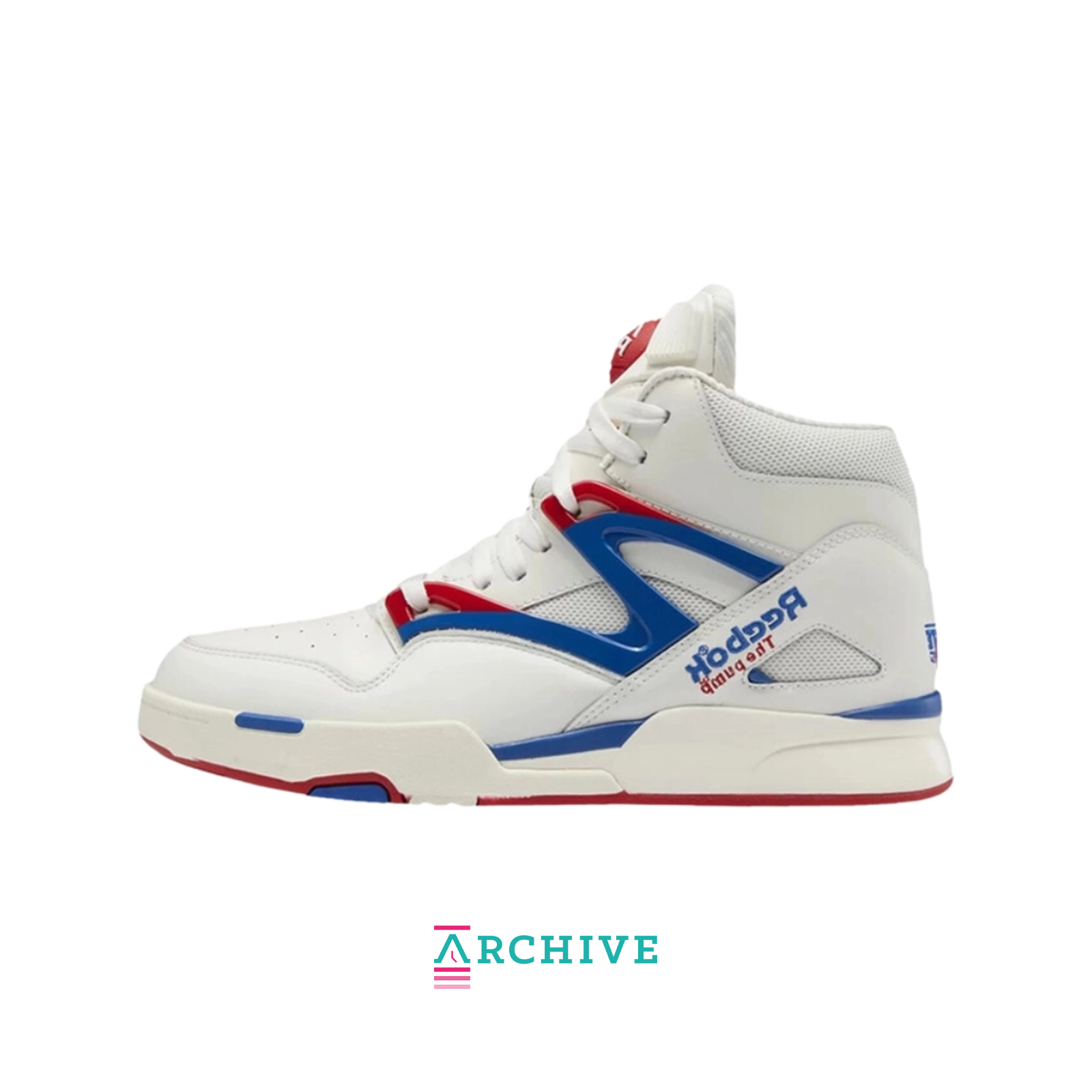 Reebok Pump Omni Zone II Chalk 'Vector Blue' - Size 42 (ARCHIVE)-10262687285578-The Attic