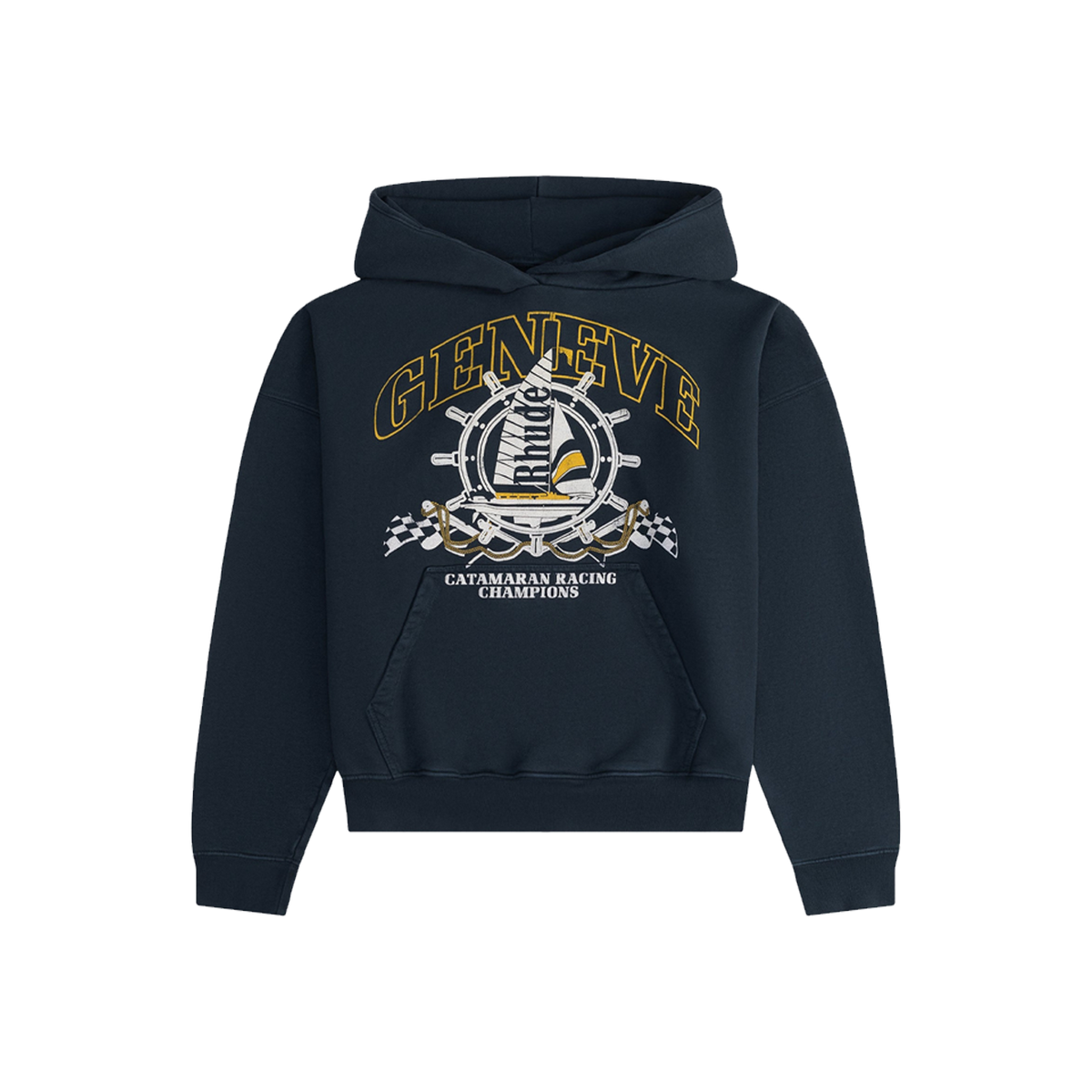 Rhude Geneve Catamaran Hoodie 'Vintage Black'
