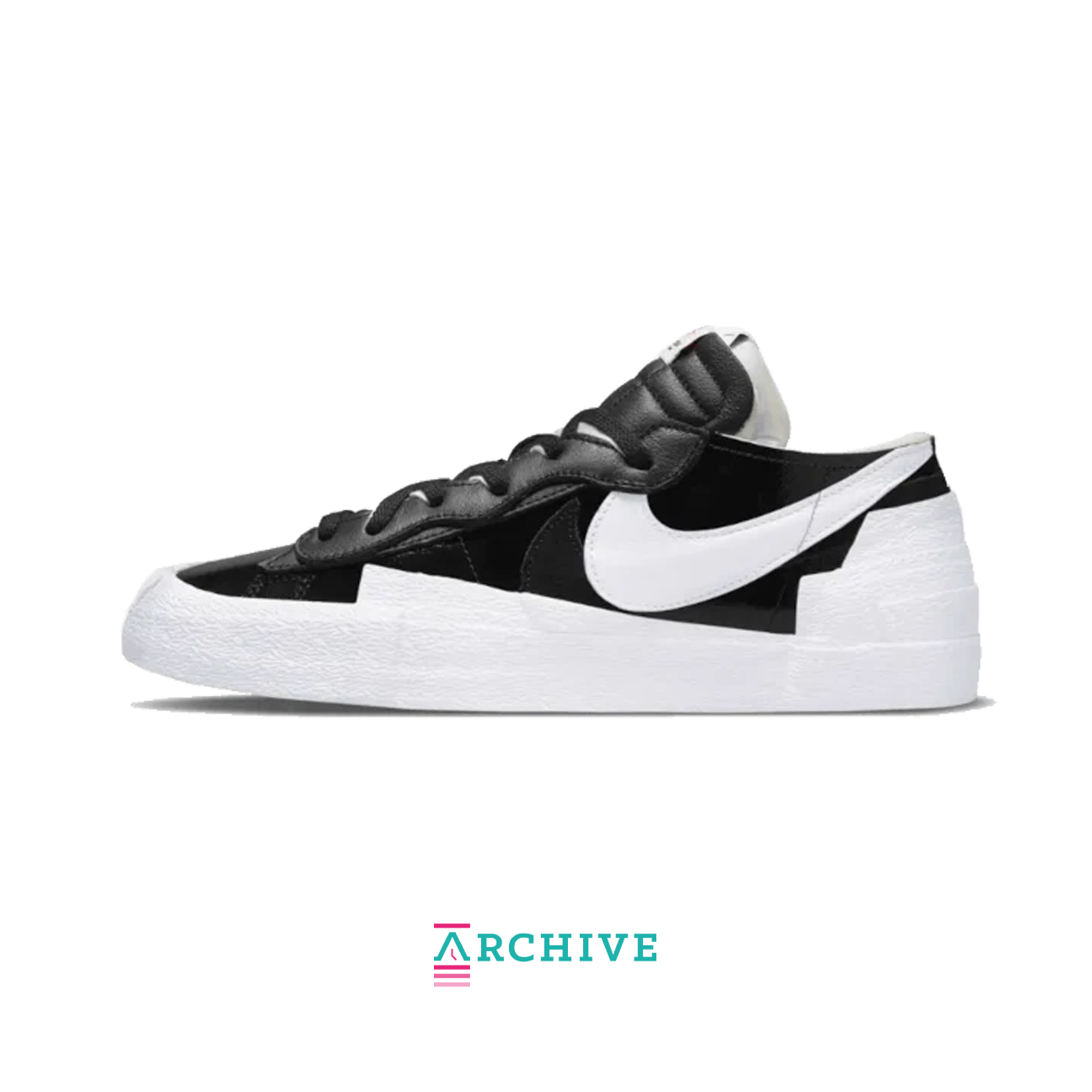 sacai x Nike Blazer Low 'Black Patent' - Size 47 (ARCHIVE)