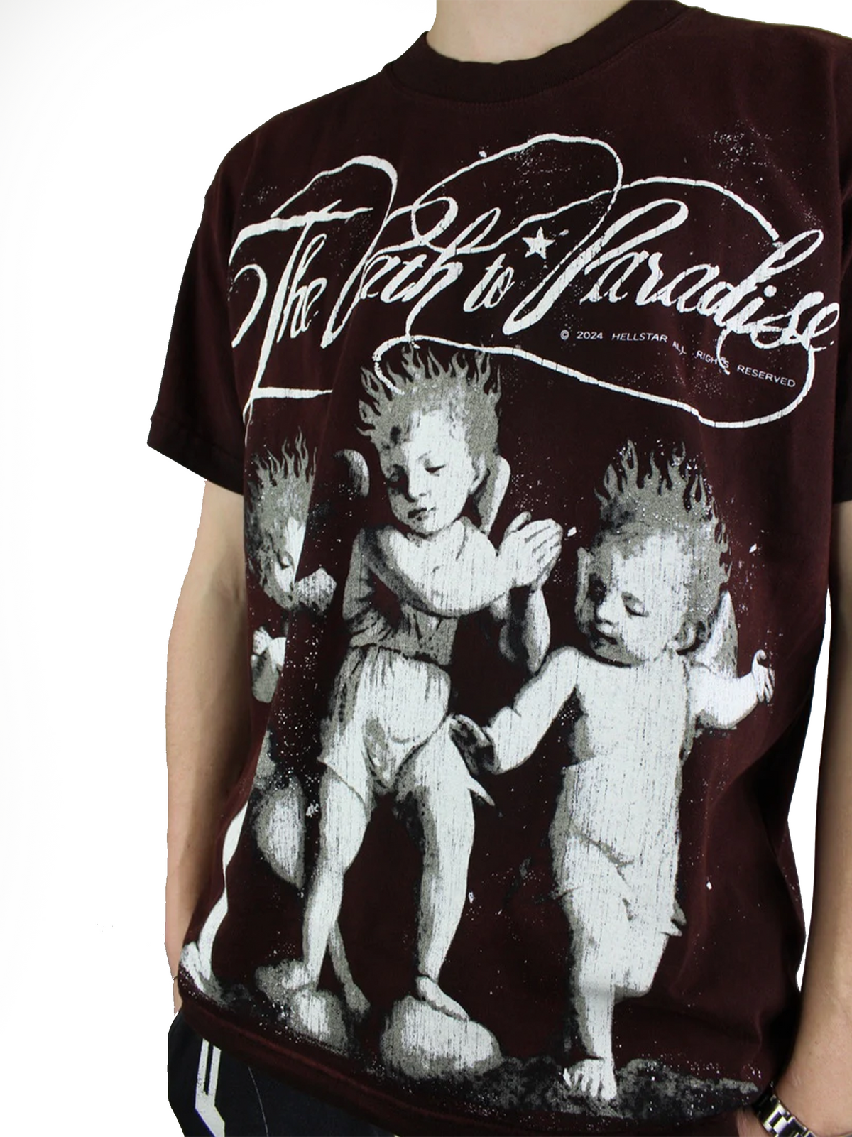 Hellstar 'Kids Path To Paradise' T-shirt 'Brown' (kopie)-10190189101386-The Attic