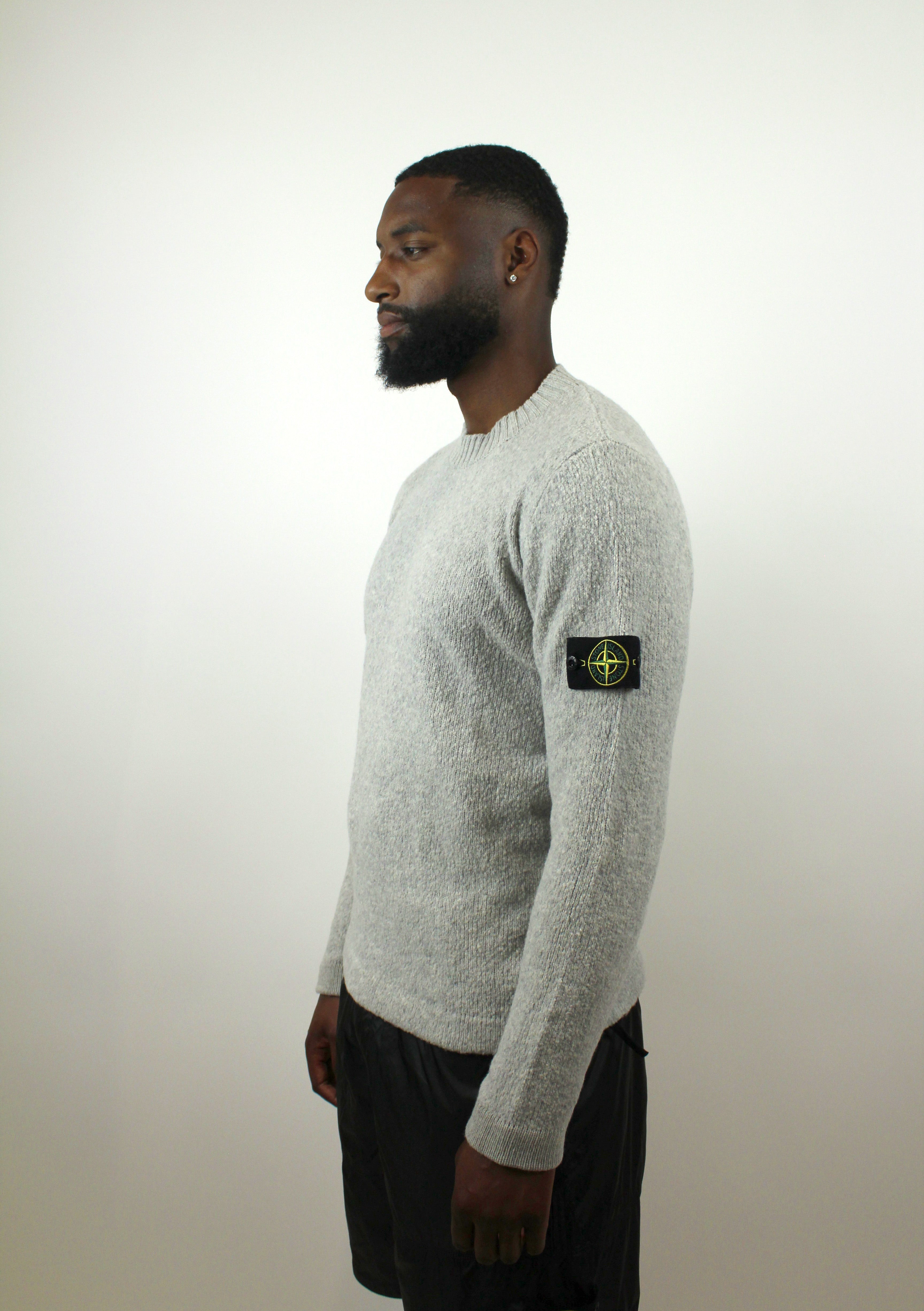 Stone Island Knit Crewneck 'Melange Grey'