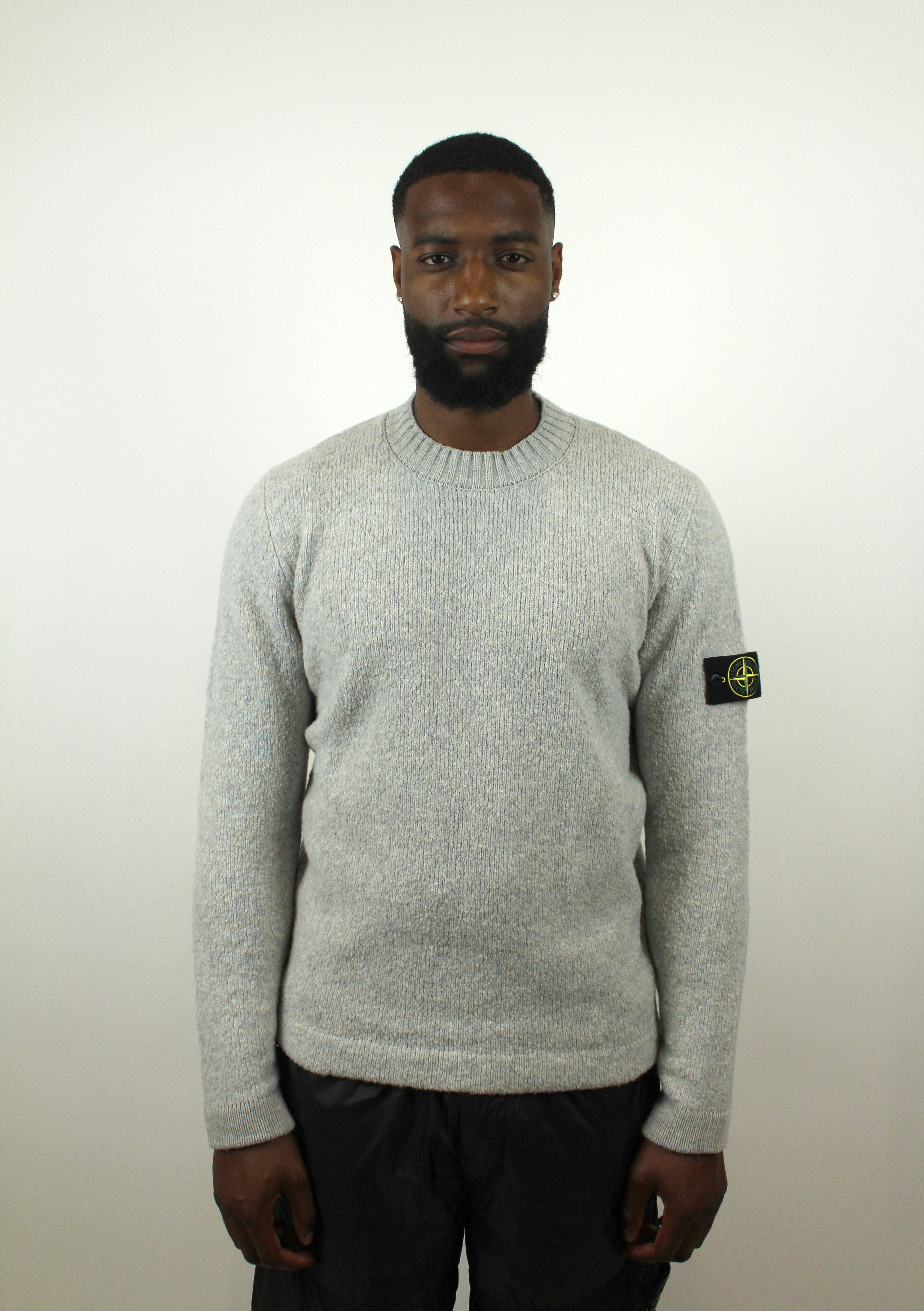 Stone Island Knit Crewneck 'Melange Grey'