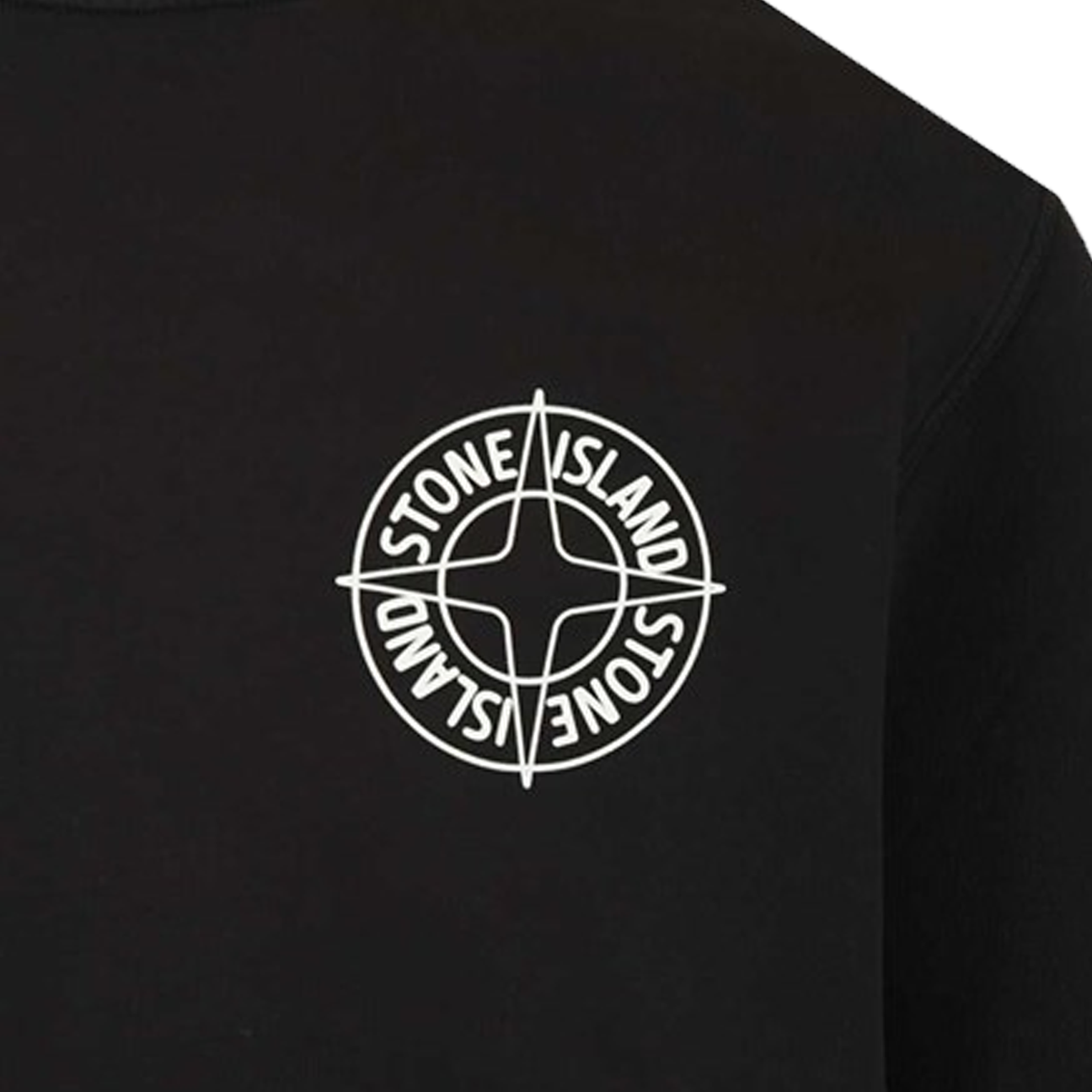 Stone Island Oversized Jersey Crewneck 'Black'