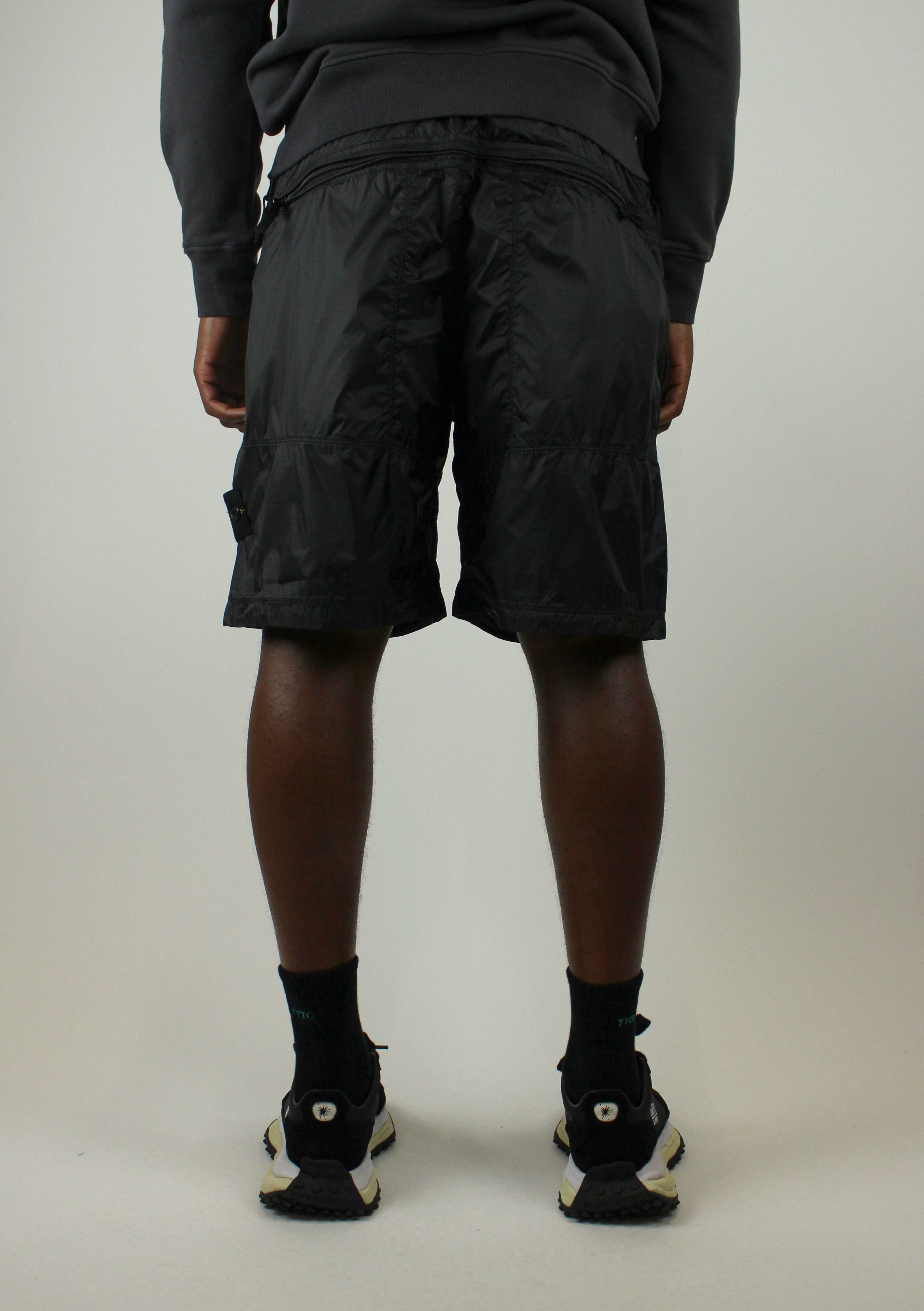 Stone Island Ripstop Light Nylon Bermuda 'Lead Grey'