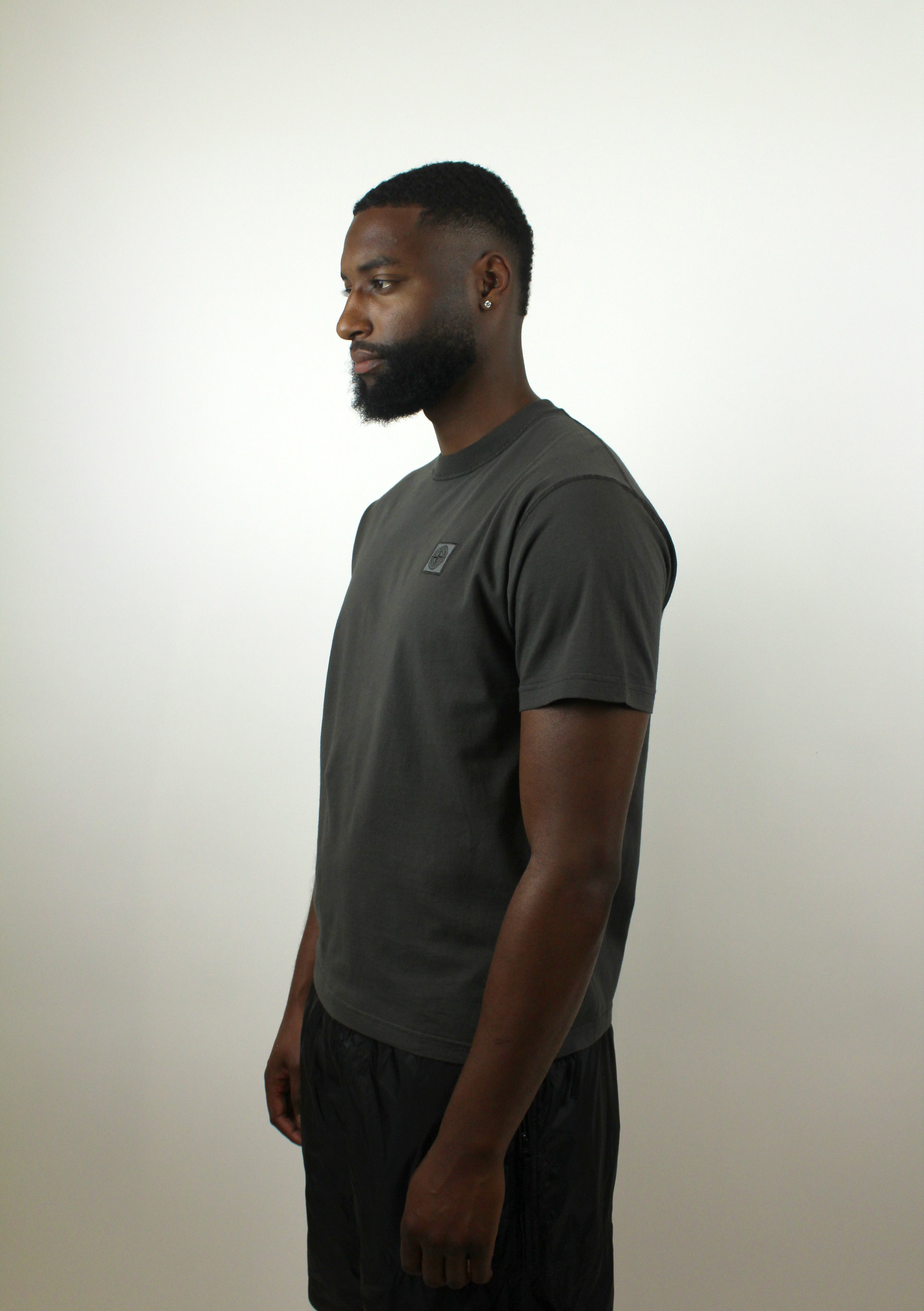 Stone Island SS Compass Logo Ghost T-Shirt 'Charcoal'