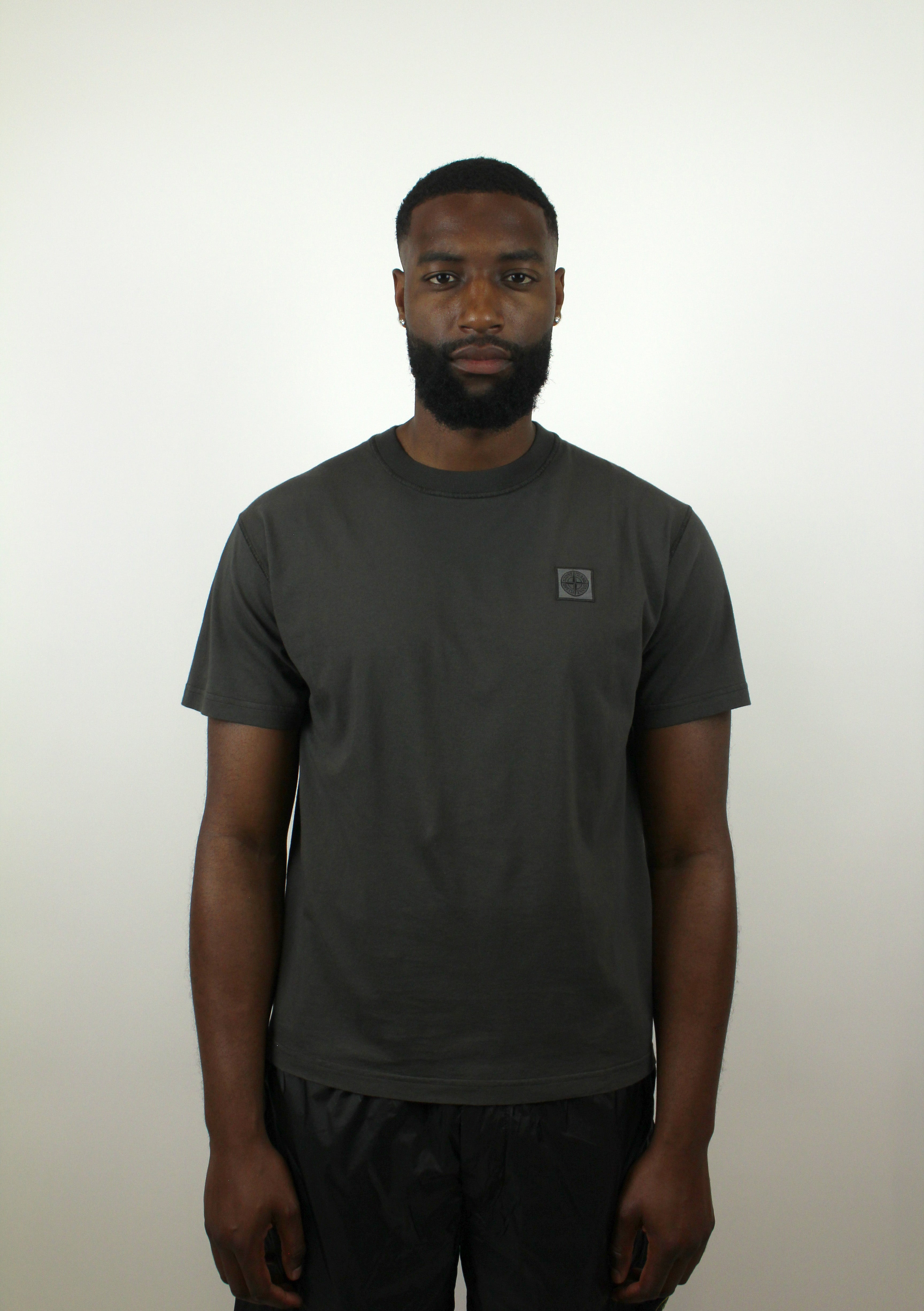Stone Island SS Compass Logo Ghost T-Shirt 'Charcoal'