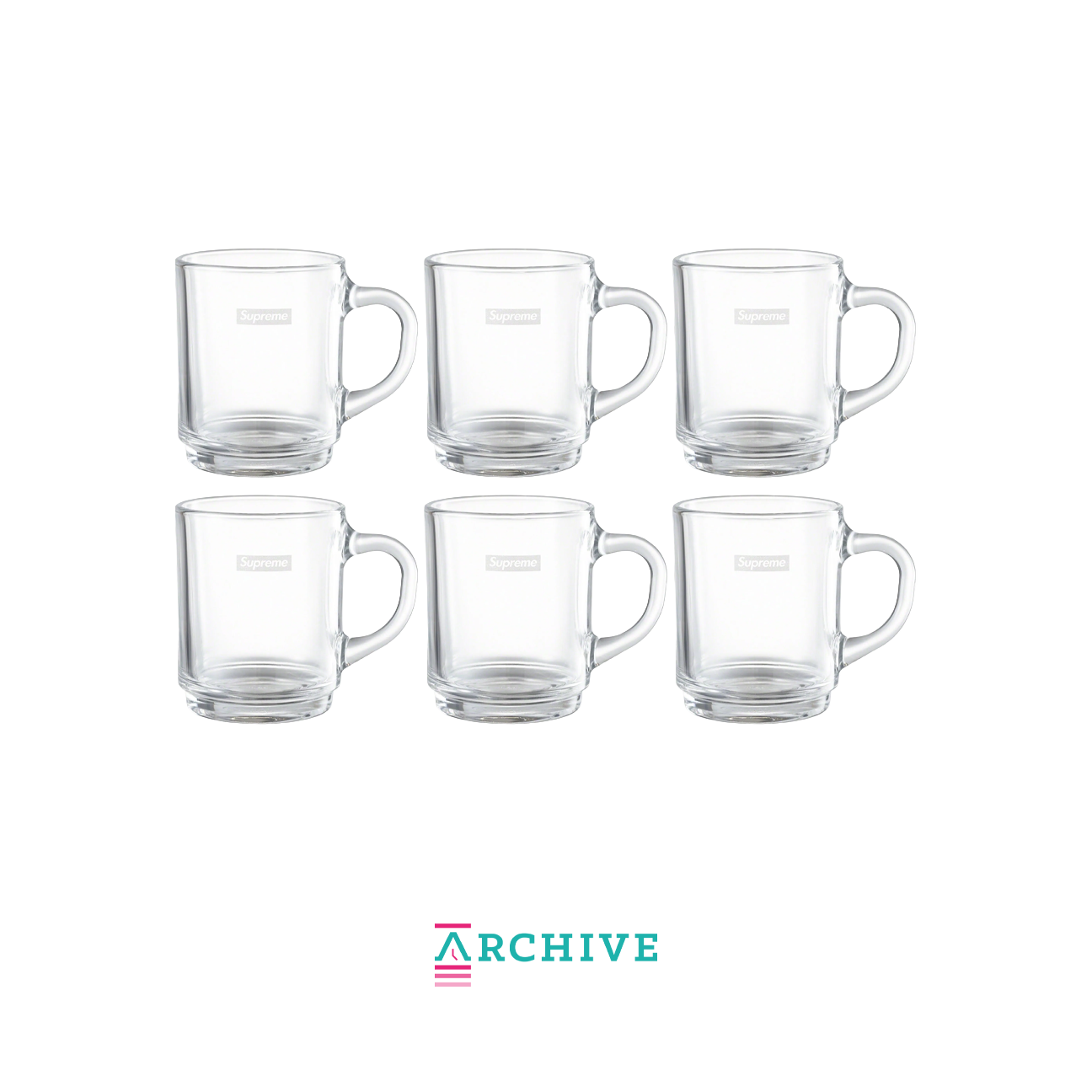 Supreme Duralex Glass Mugs (Set of 4) 'Clear' - (ARCHIVE)