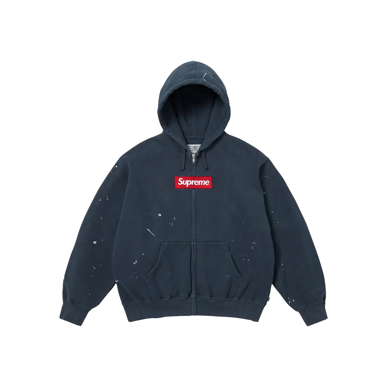 【 Supreme 】×【 MM6 】Box Logo Zip Up 〜 nvy Supreme x MM6 Maison Margiela Box Logo Zip Up Hooded Sweatshirt