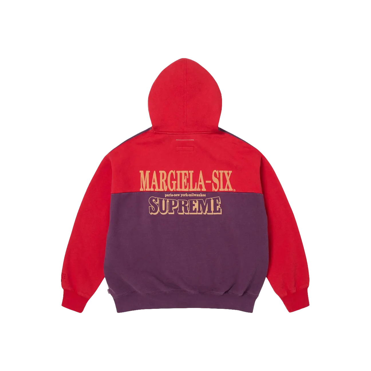 Supreme x MM6 Maison Margiela Eagle Zip Up Hooded Sweatshirt 'Red'