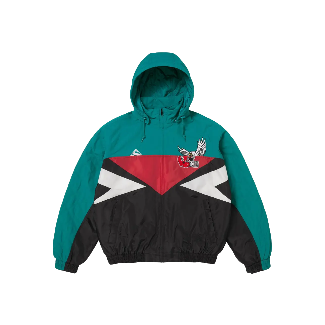 Supreme x MM6 Maison Margiela Split Stadium Jacket 'Teal' | The Attic