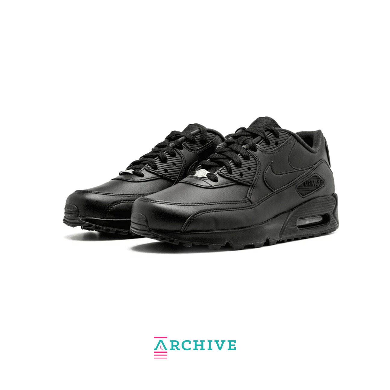 Nike Air Max 90 Leather 'Triple Black' (2020) - Size 42 (ARCHIVE)