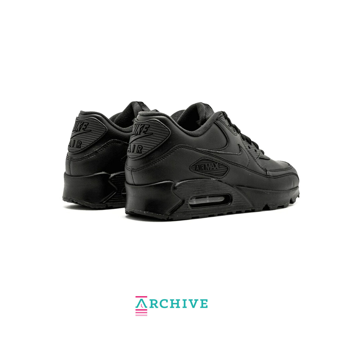 Nike Air Max 90 Leather 'Triple Black' (2020) - Size 42 (ARCHIVE)