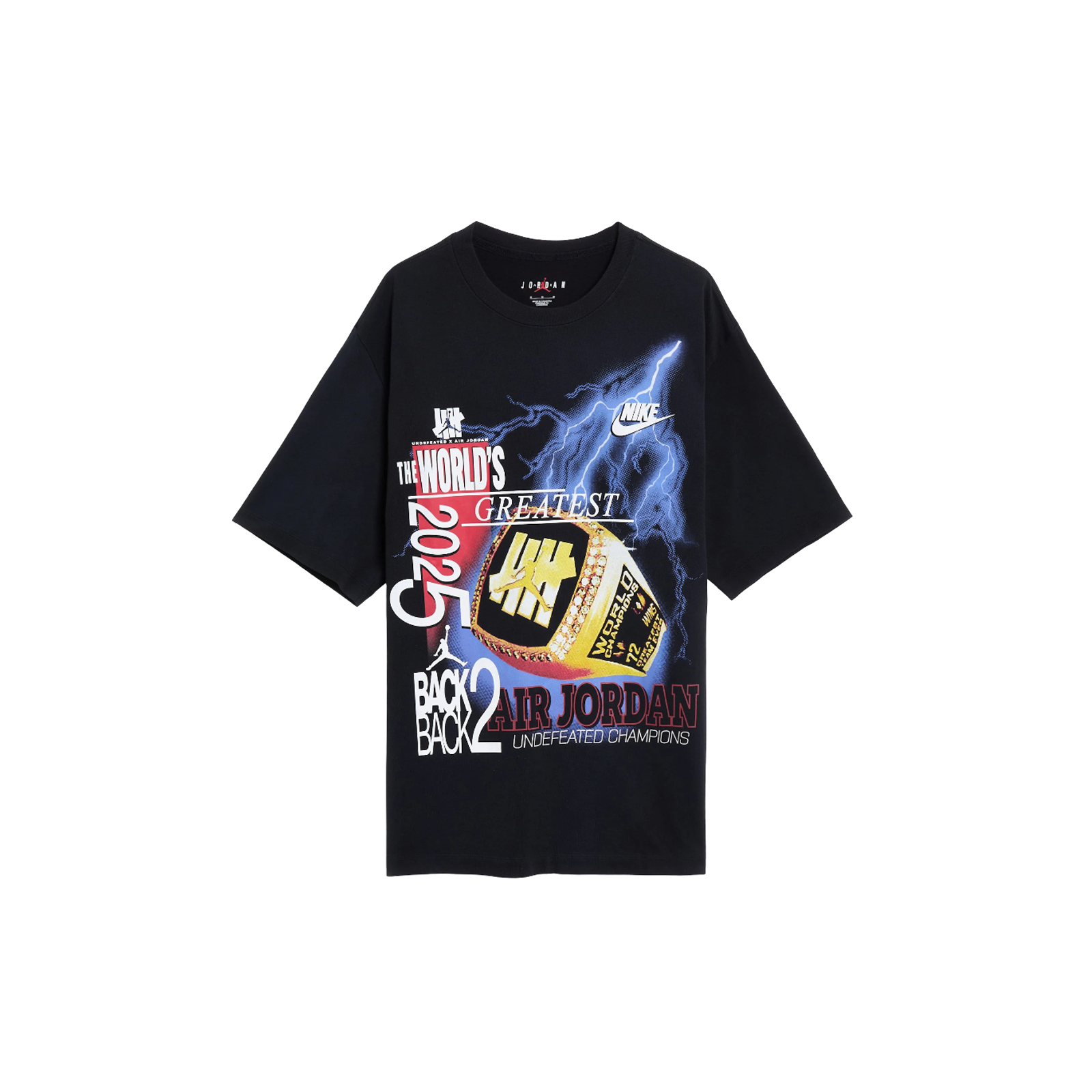 Jordan x UNDEFEATED Men's Graphic T-Shirt 'Black'