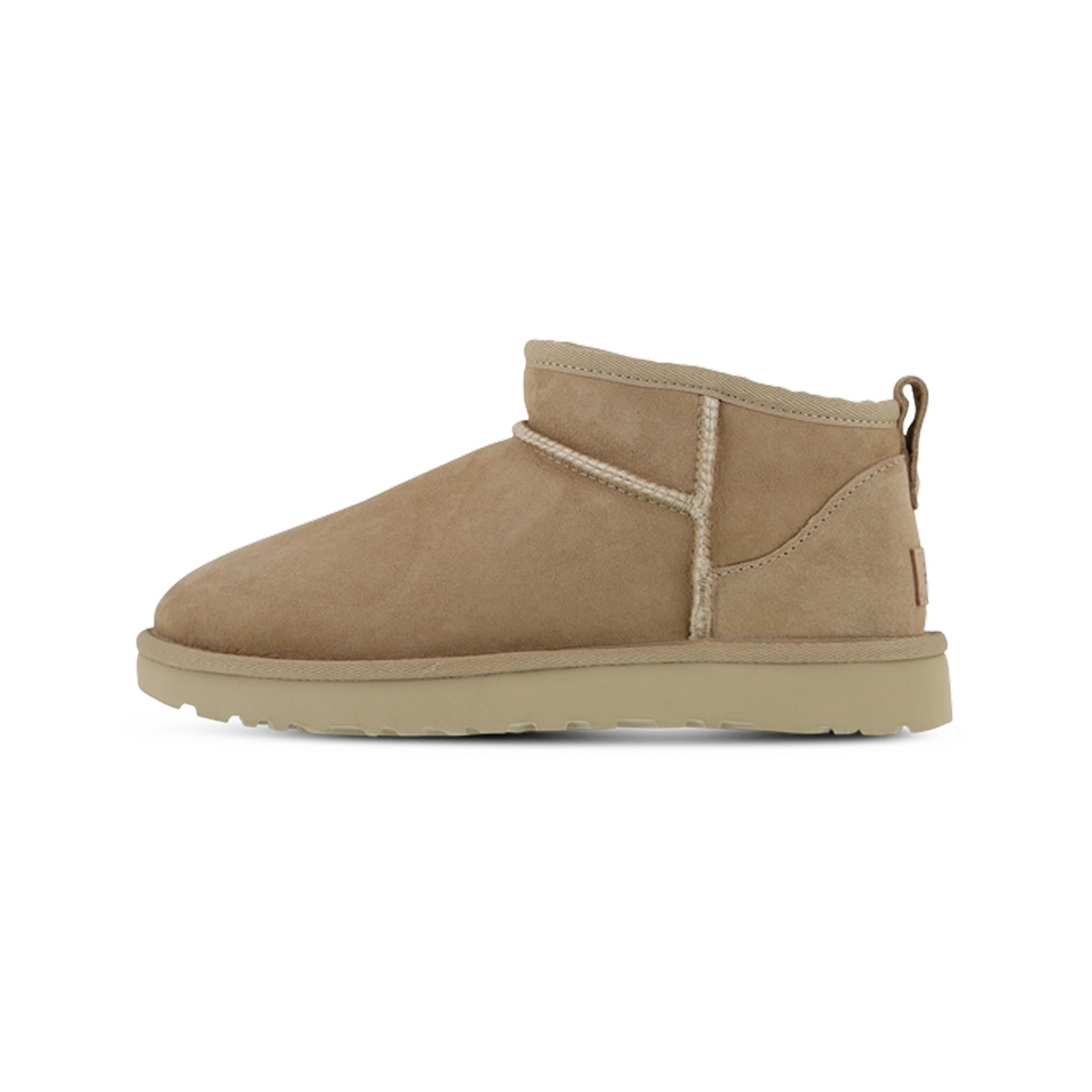 UGG Classic Ultra Mini Sand Women’s – Suede Shearling Ankle Boots, Cozy Winter Footwear, Iconic Comfortable Lifestyle Shoes