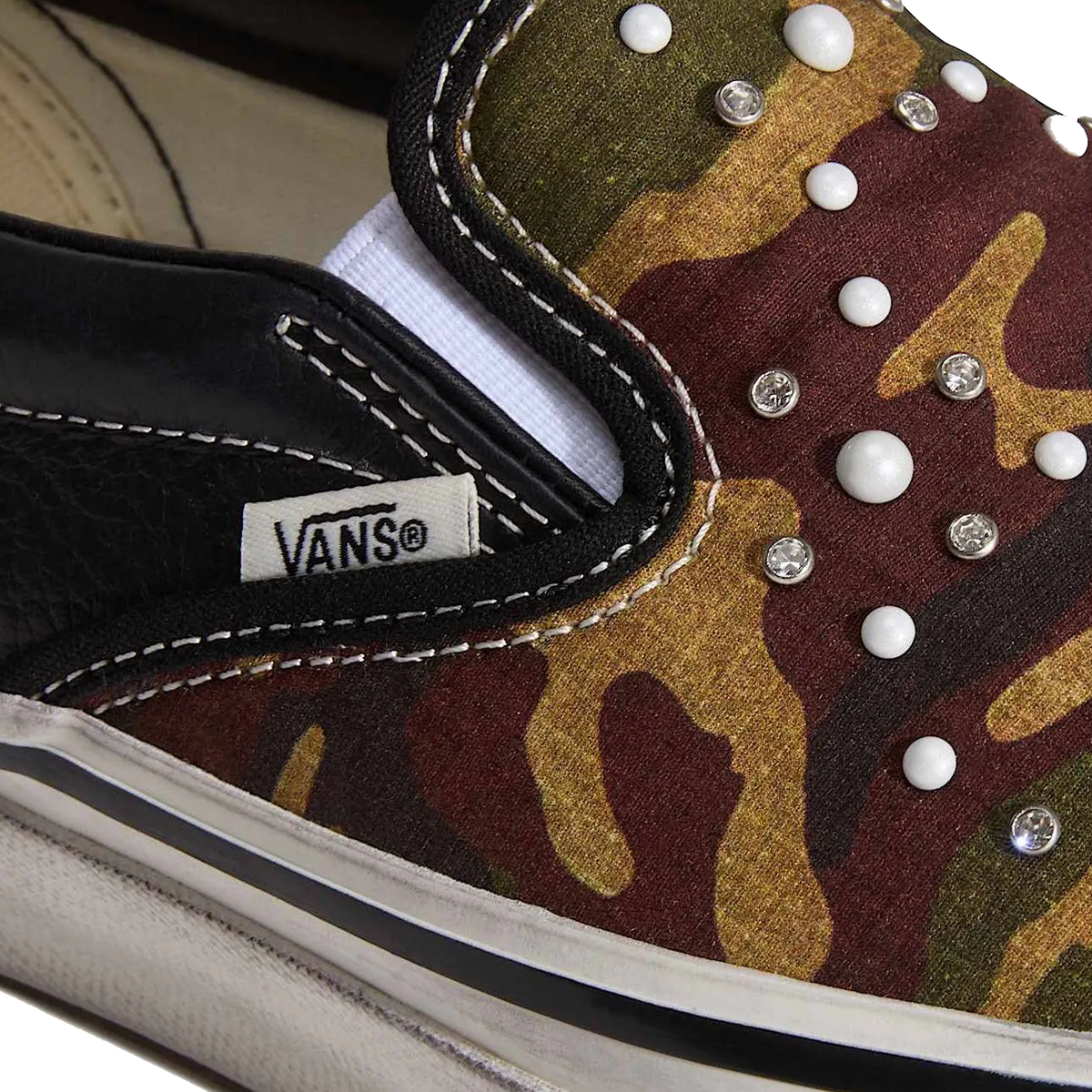 Vans LX Classic Slip-On 98 Pearlized Pack Camo Black 'Black Gray'